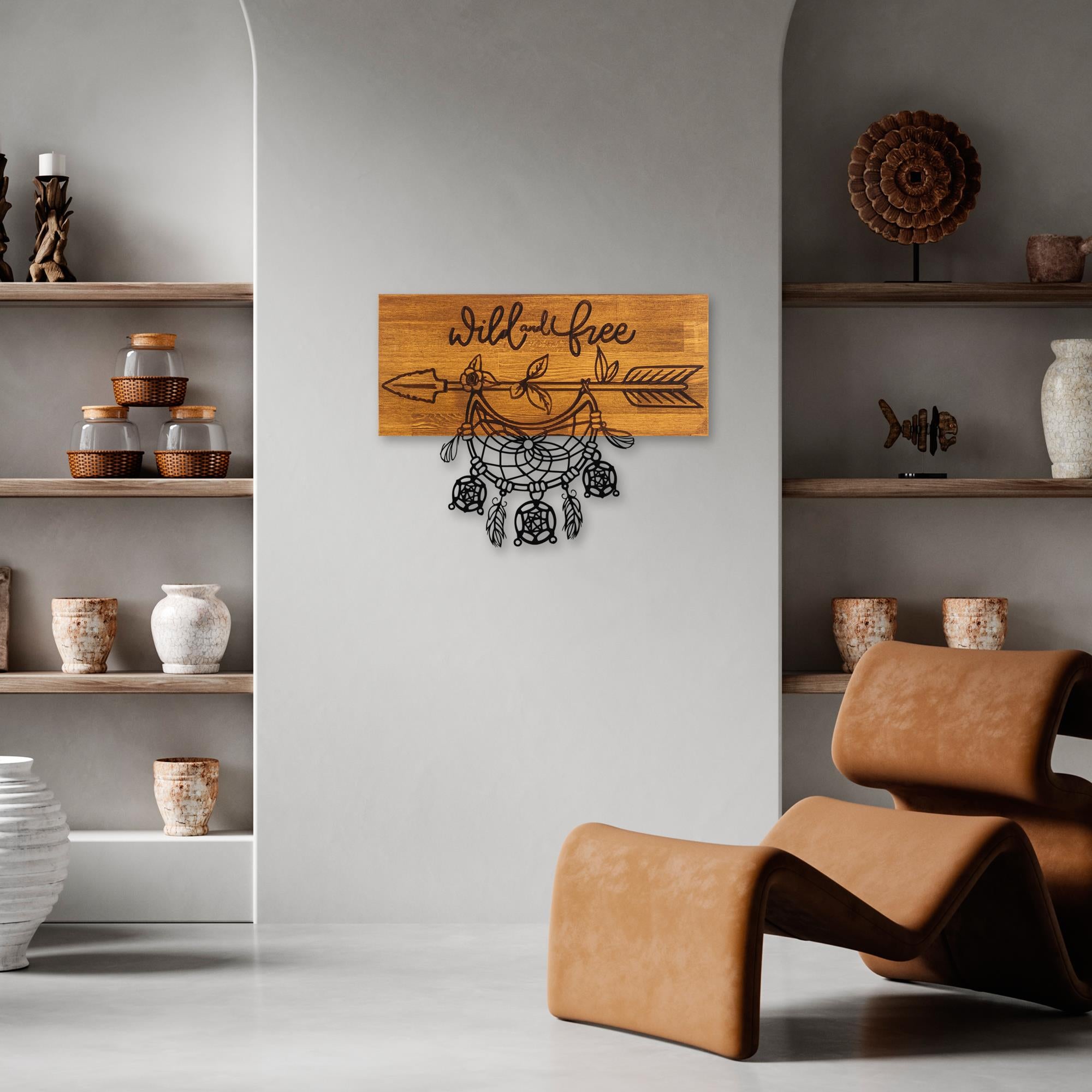 MA-441 Ahşap Metal Duvar Tablosu | ByLamp