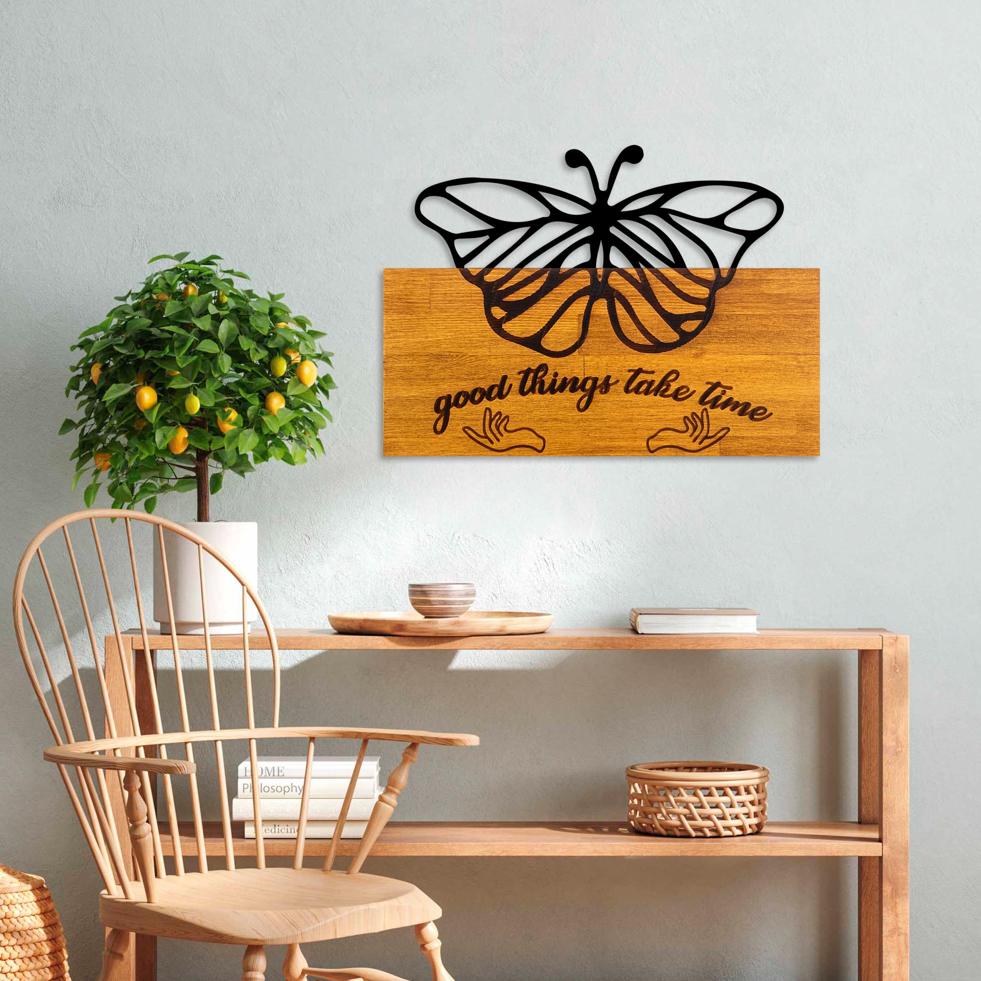 MA-442 Ahşap Metal Duvar Tablosu | ByLamp