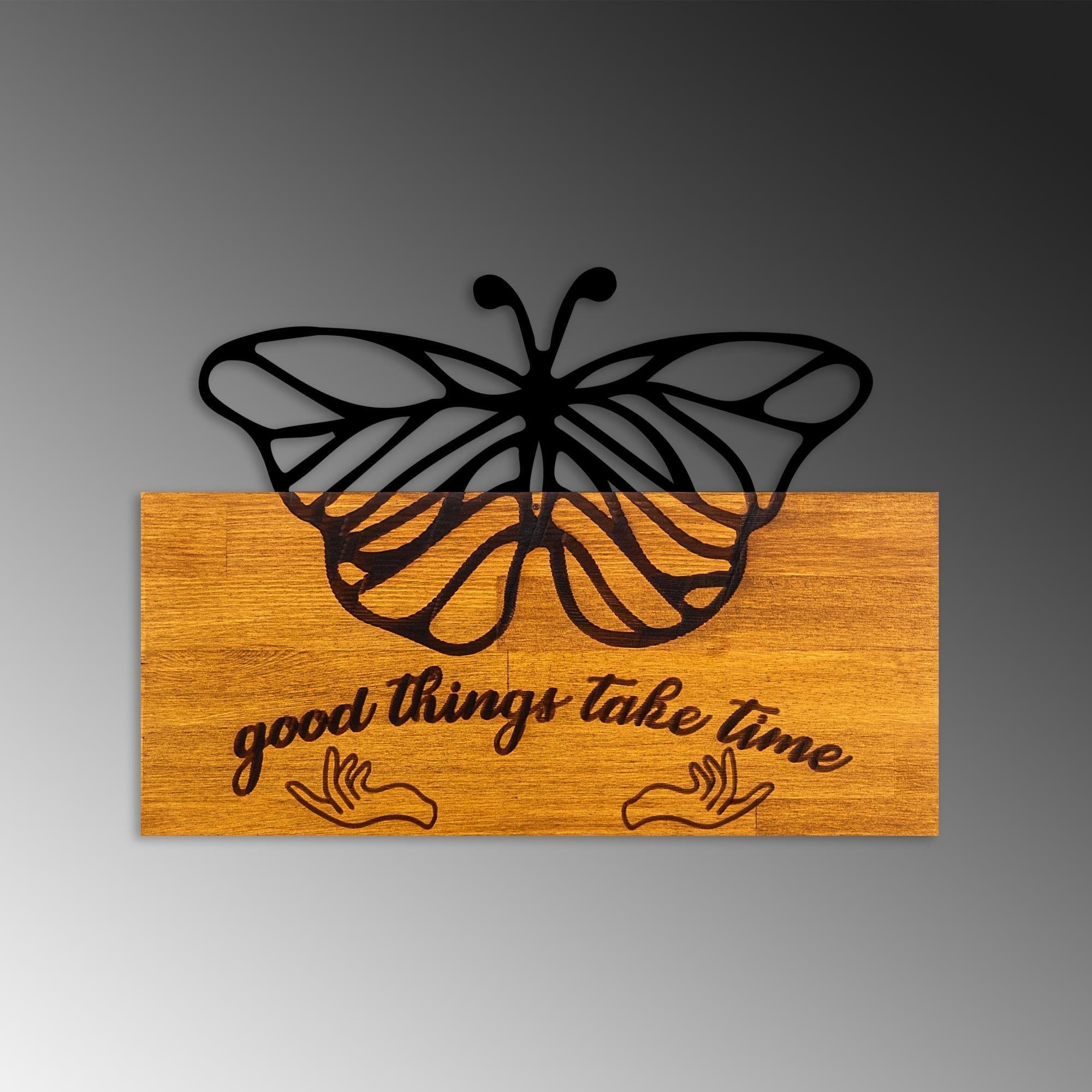 MA-442 Ahşap Metal Duvar Tablosu | ByLamp