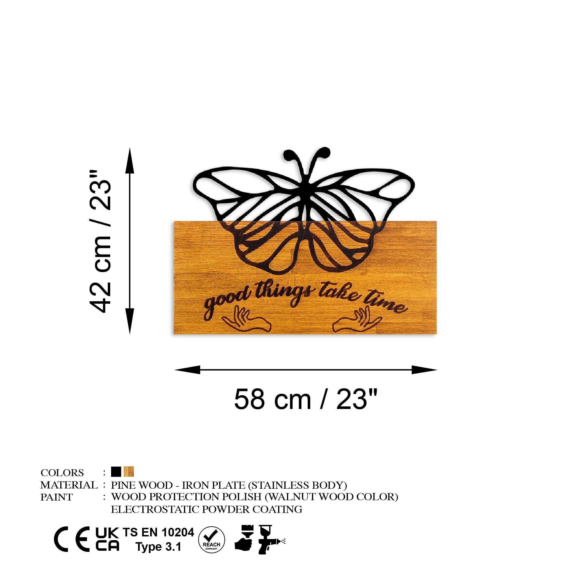 MA-442 Ahşap Metal Duvar Tablosu | ByLamp