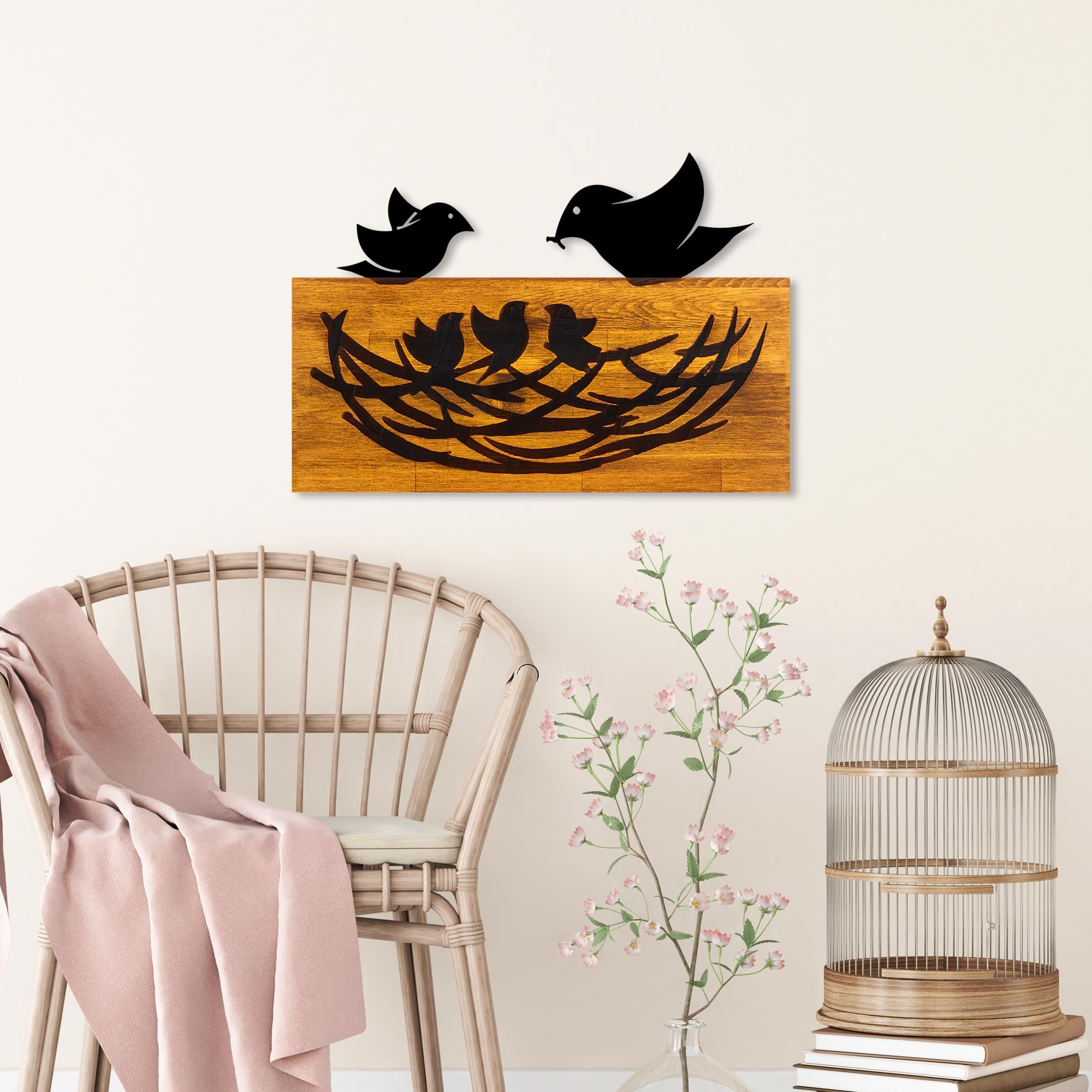 MA-443 Ahşap Metal Duvar Tablosu | ByLamp