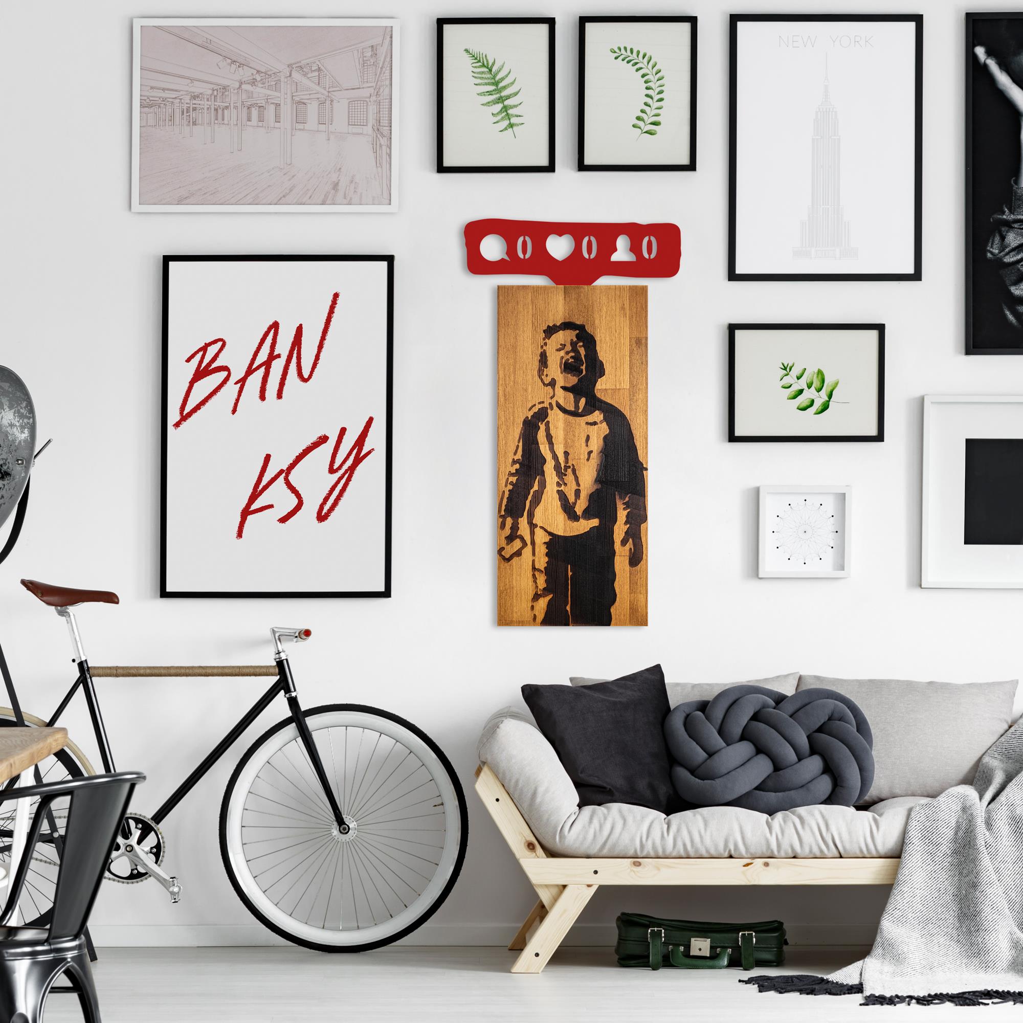 MA-444 Ahşap Metal Duvar Tablosu | ByLamp