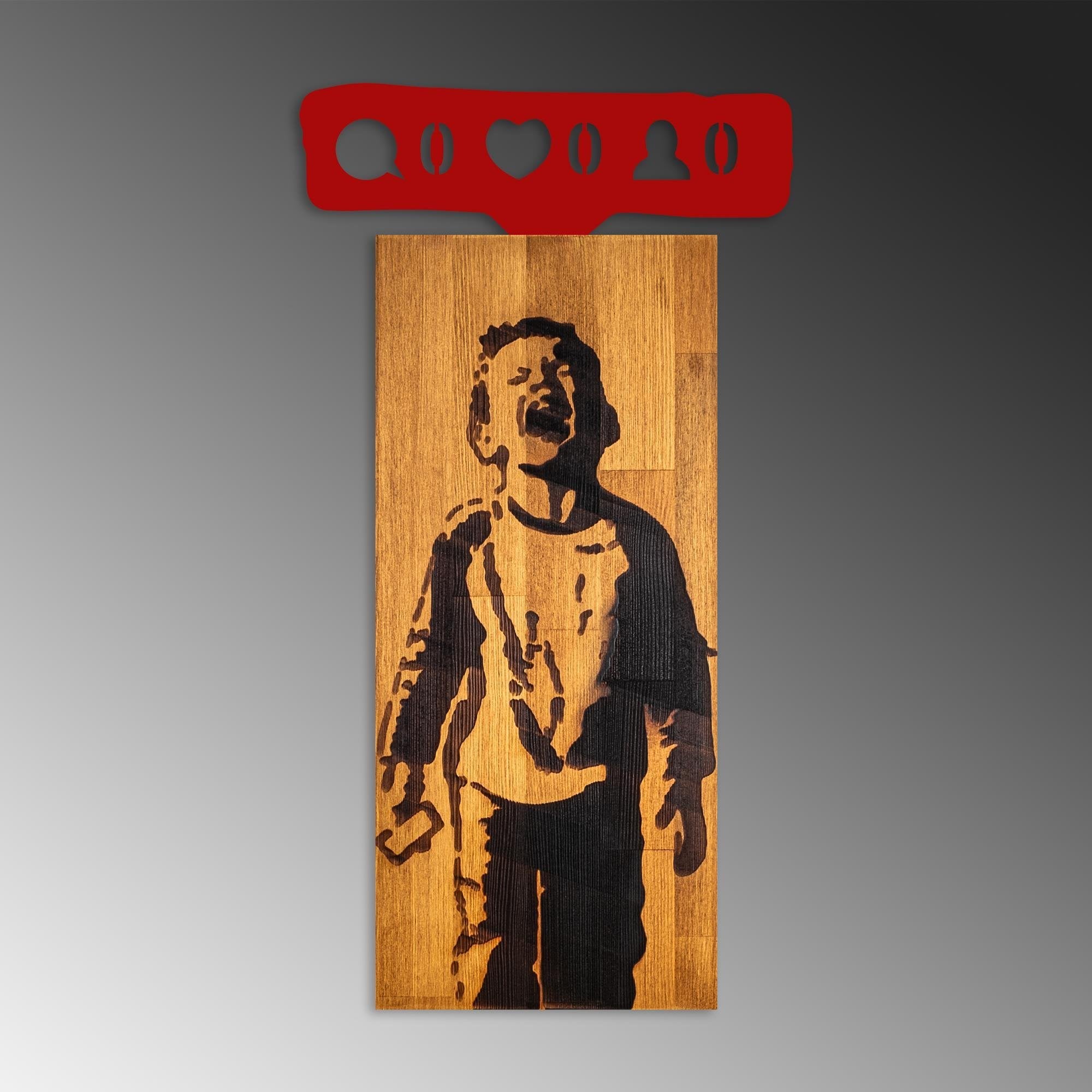 MA-444 Ahşap Metal Duvar Tablosu | ByLamp