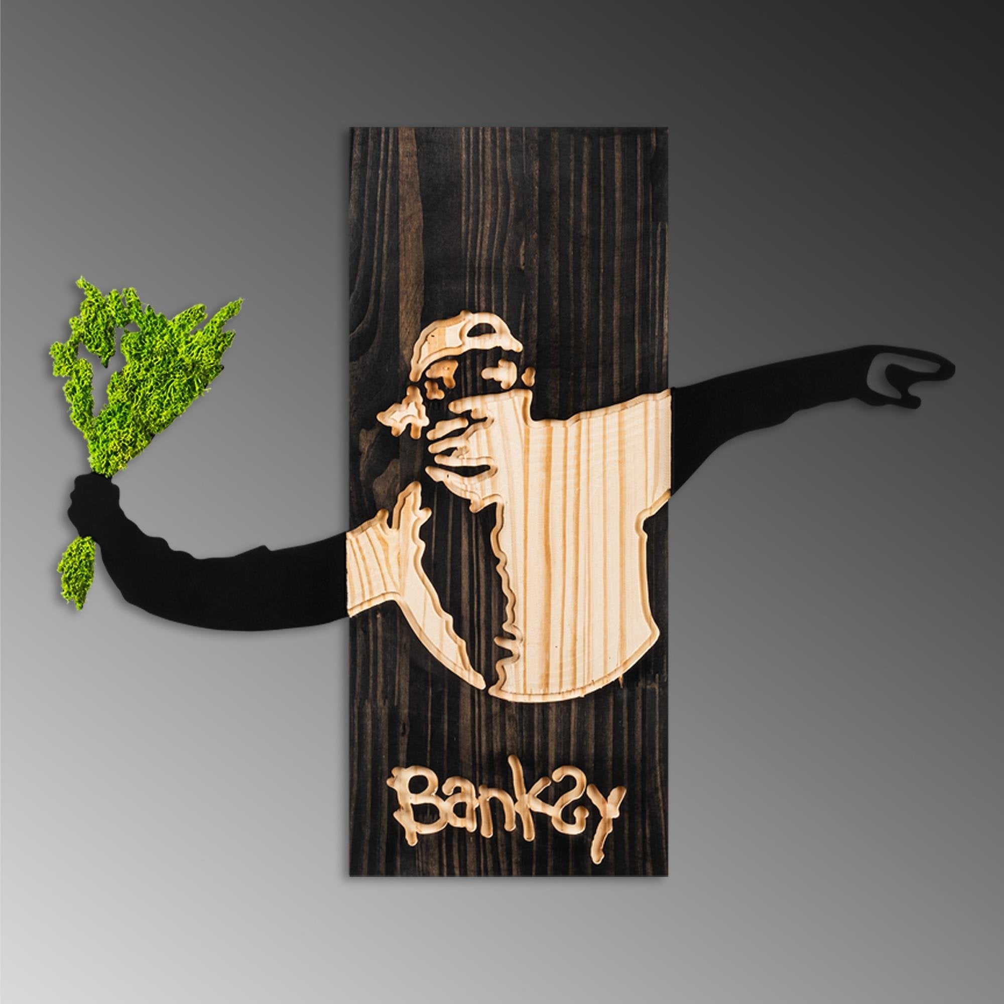 MA-445-A Dekoratif Yosun Duvar Tablosu | ByLamp