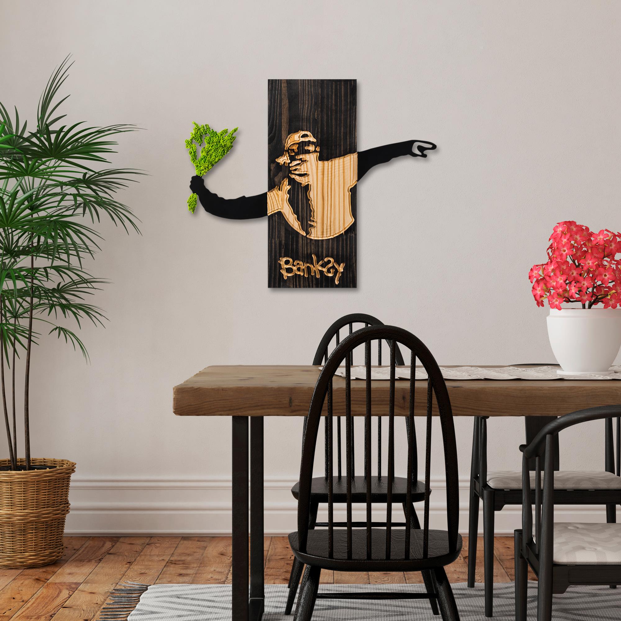 MA-445-A Dekoratif Yosun Duvar Tablosu | ByLamp