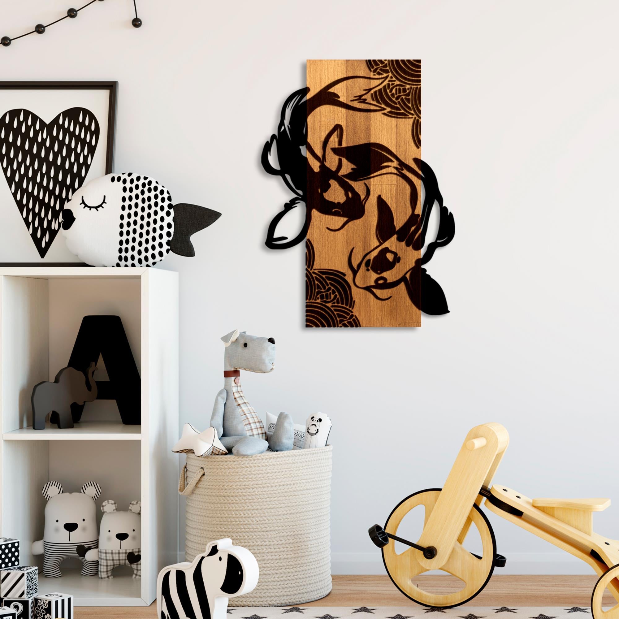 MA-449 Ahşap Metal Duvar Tablosu | ByLamp