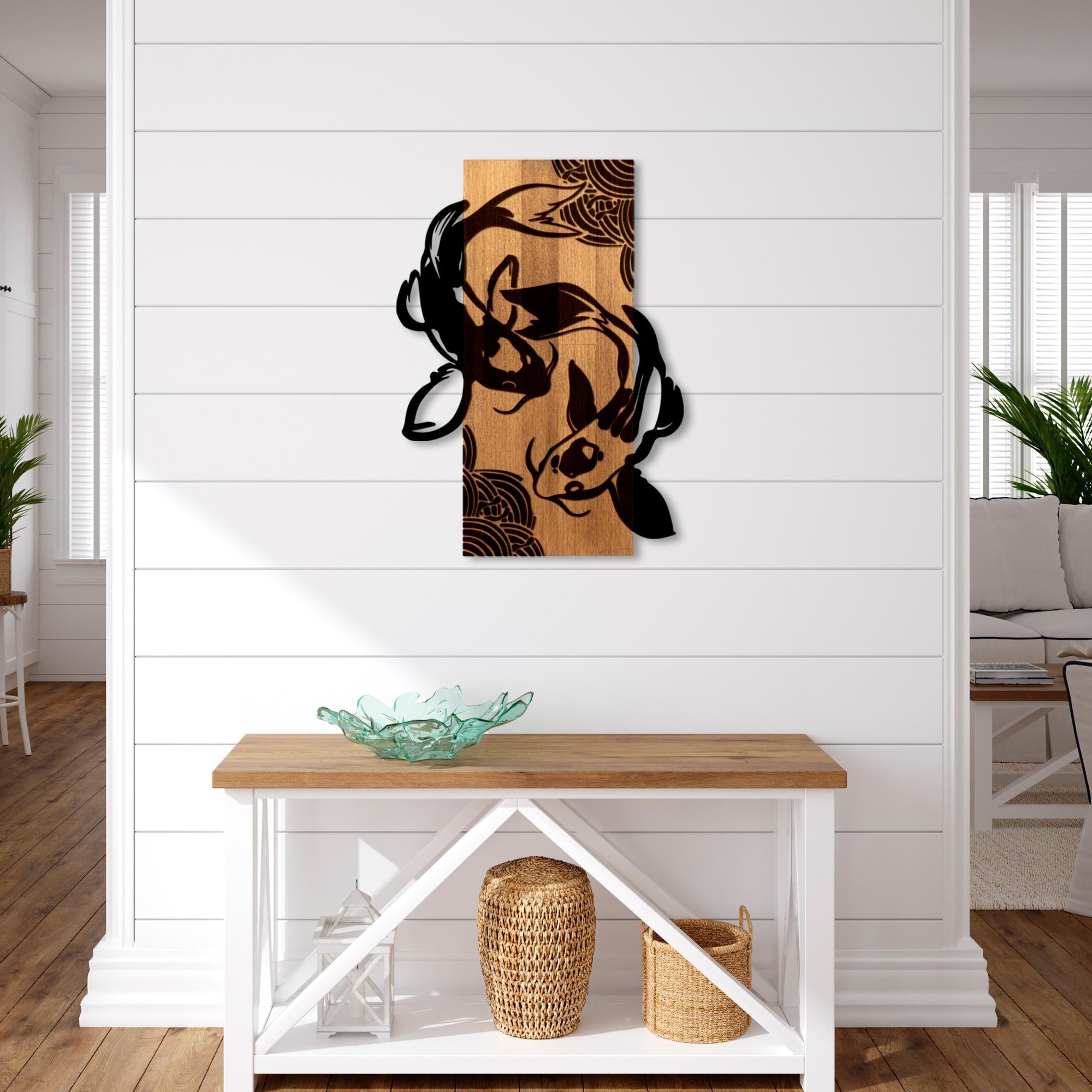 MA-449 Ahşap Metal Duvar Tablosu | ByLamp