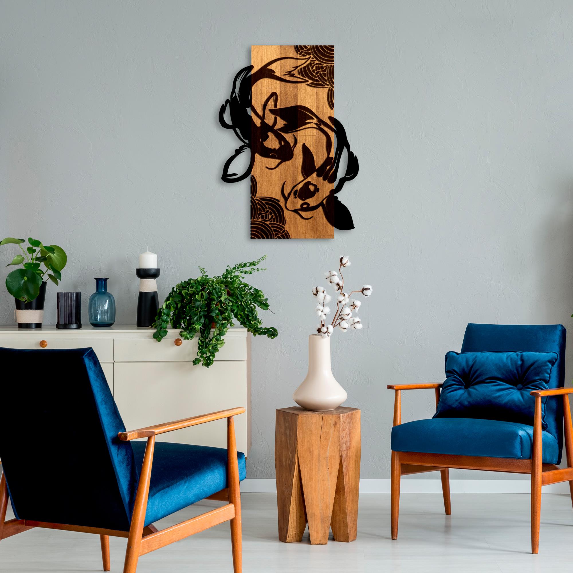 MA-449 Ahşap Metal Duvar Tablosu | ByLamp