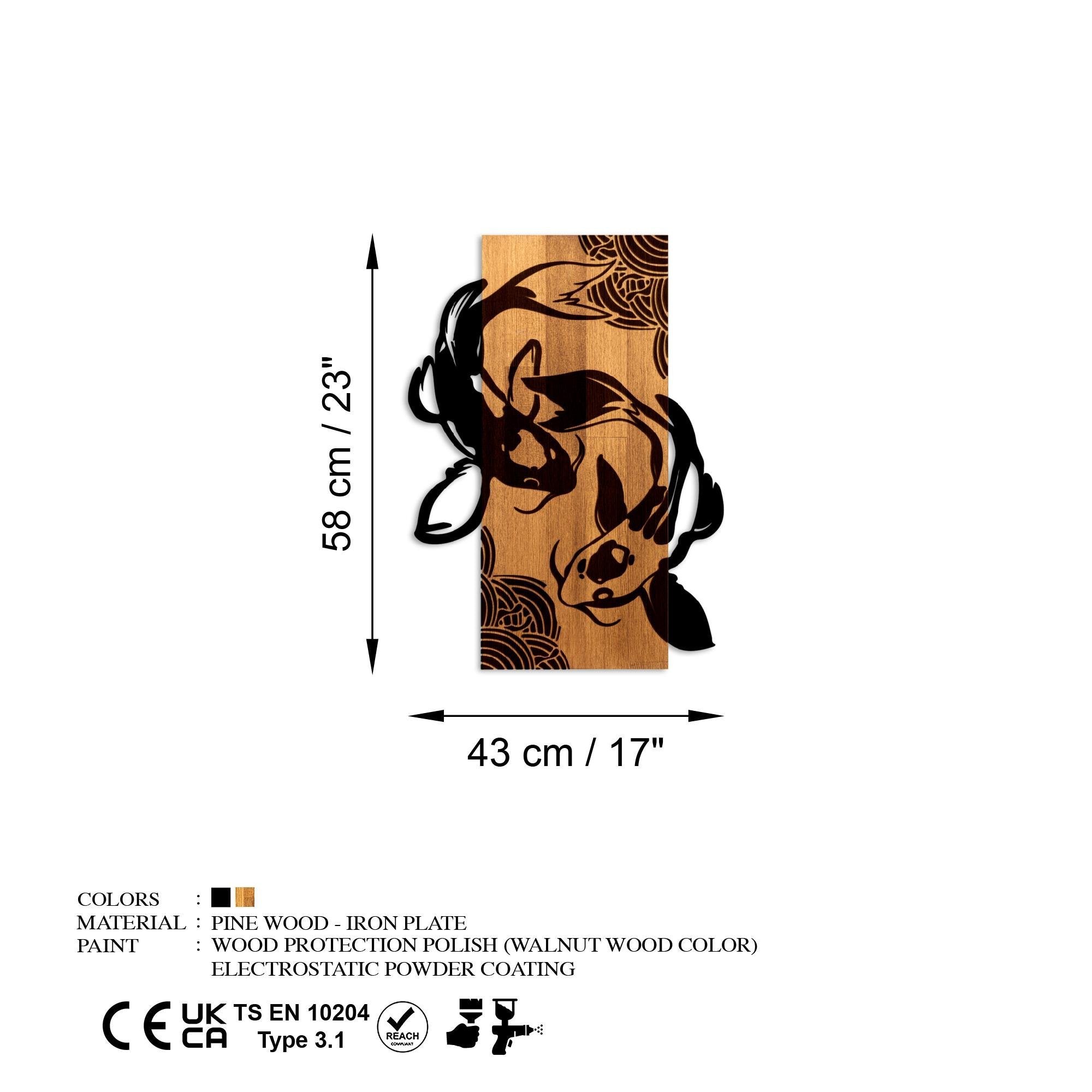 MA-449 Ahşap Metal Duvar Tablosu | ByLamp