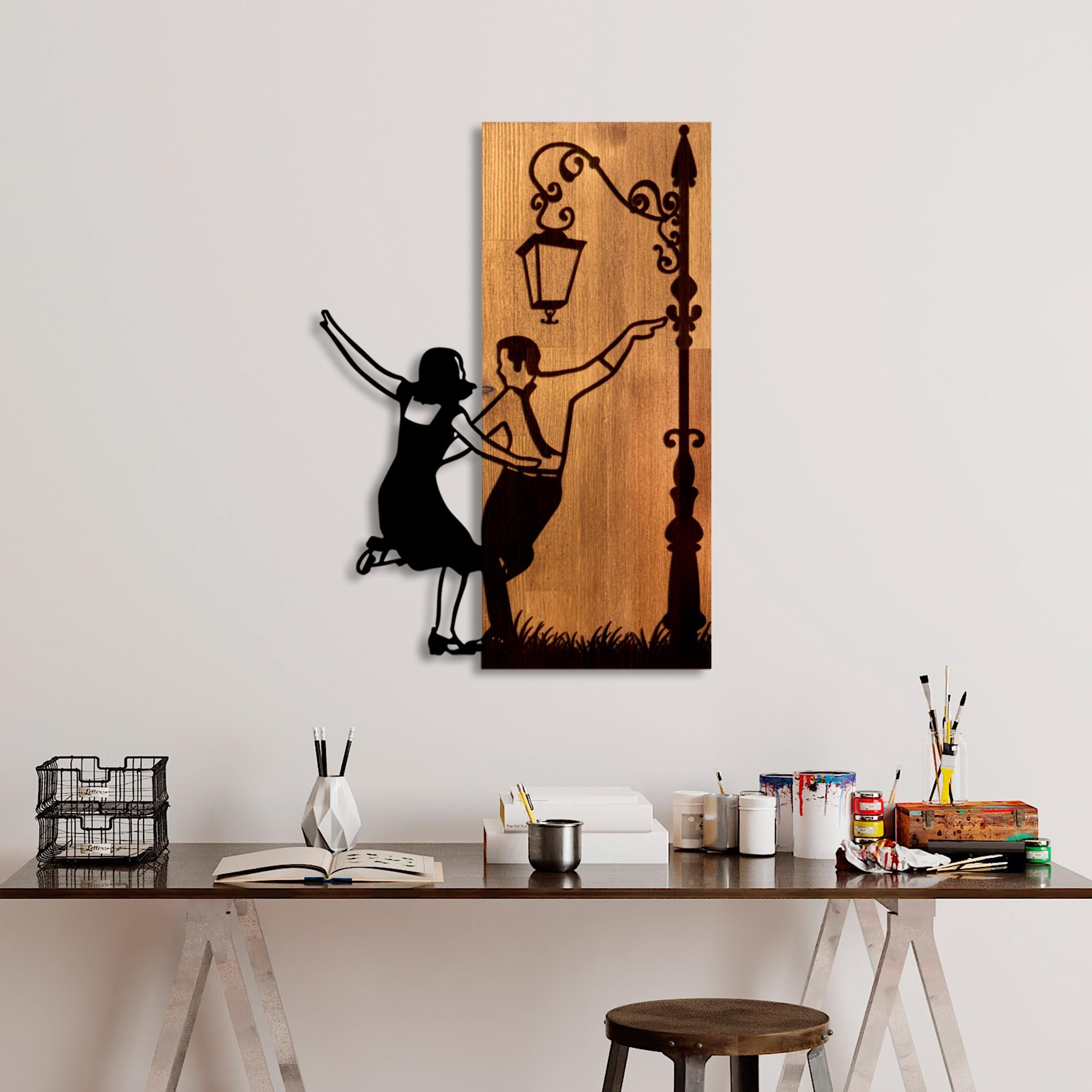 MA-451 Ahşap Metal Duvar Tablosu | ByLamp