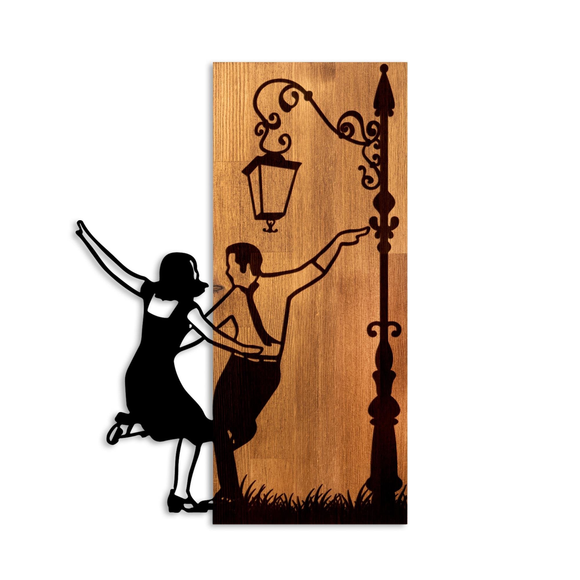 MA-451 Ahşap Metal Duvar Tablosu | ByLamp