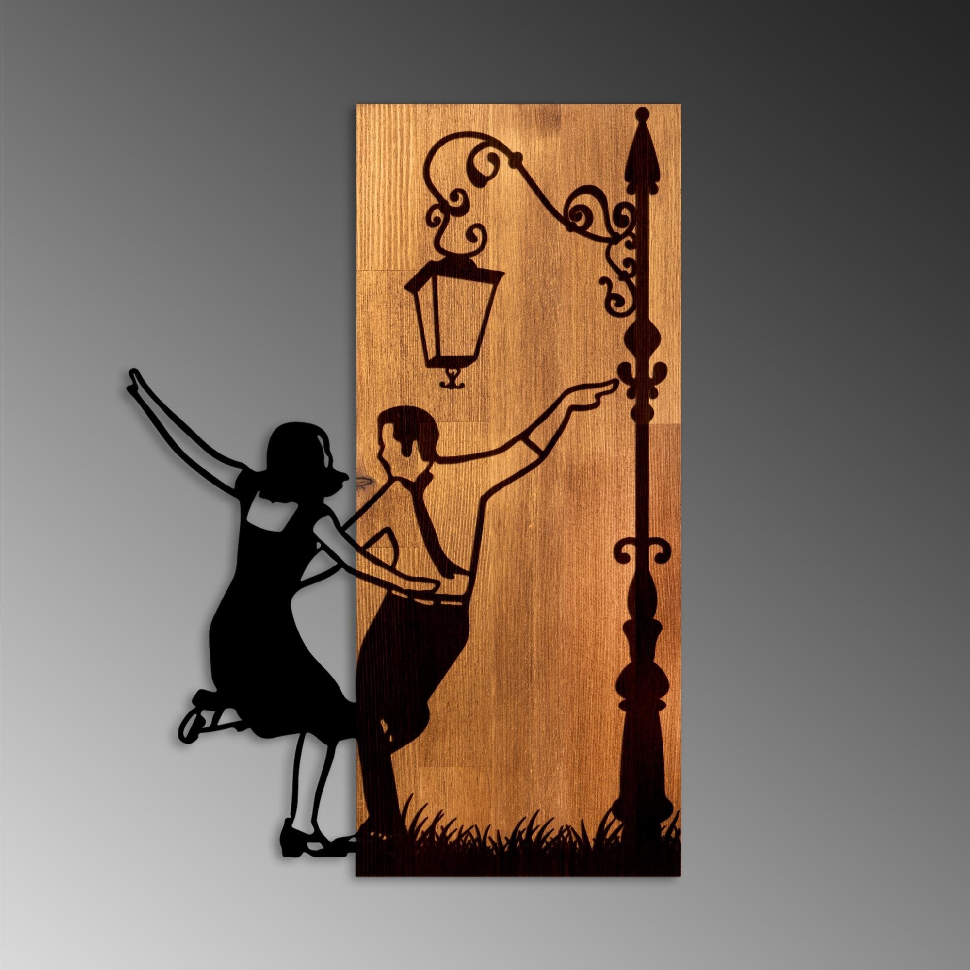 MA-451 Ahşap Metal Duvar Tablosu | ByLamp