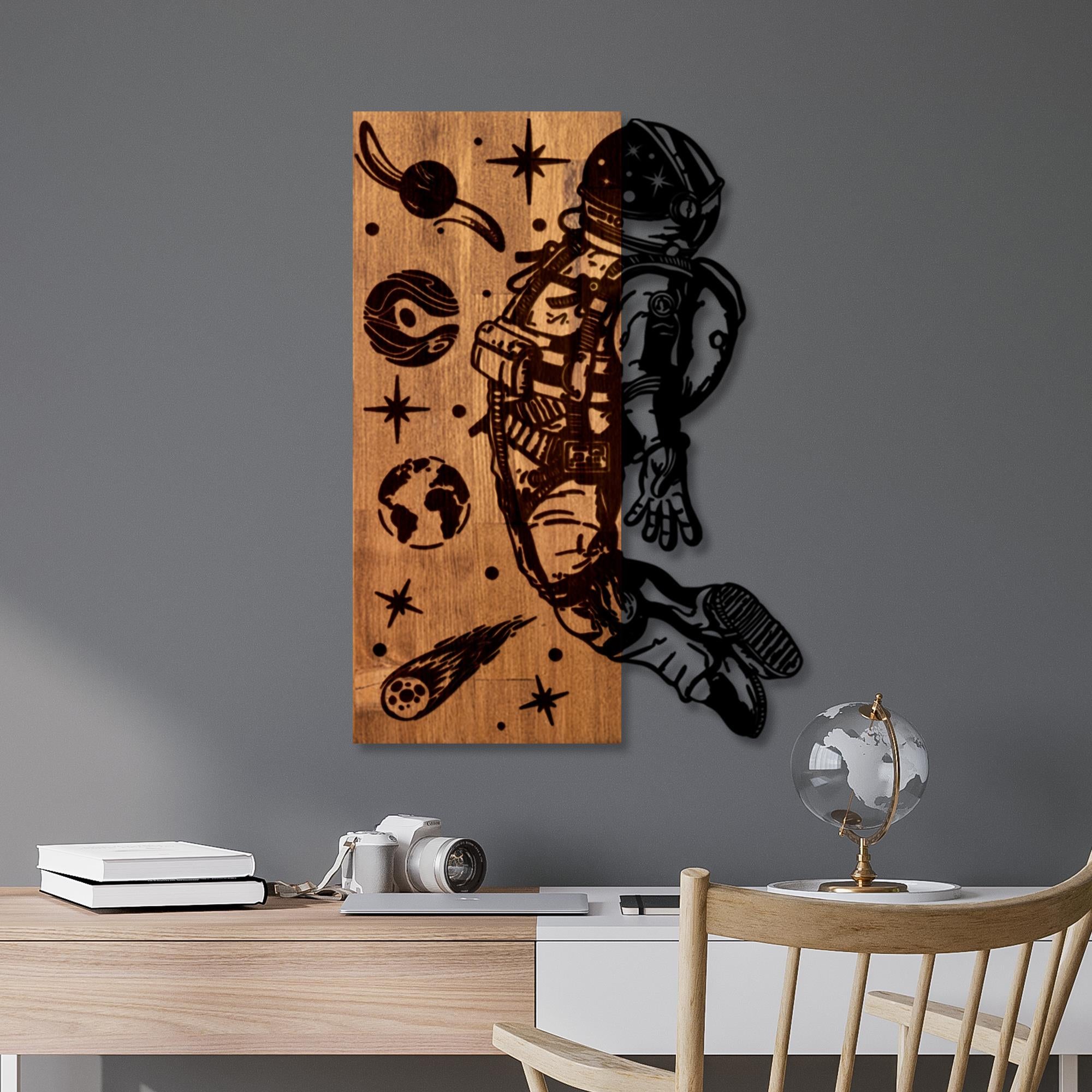 MA-452 Ahşap Metal Duvar Tablosu | ByLamp