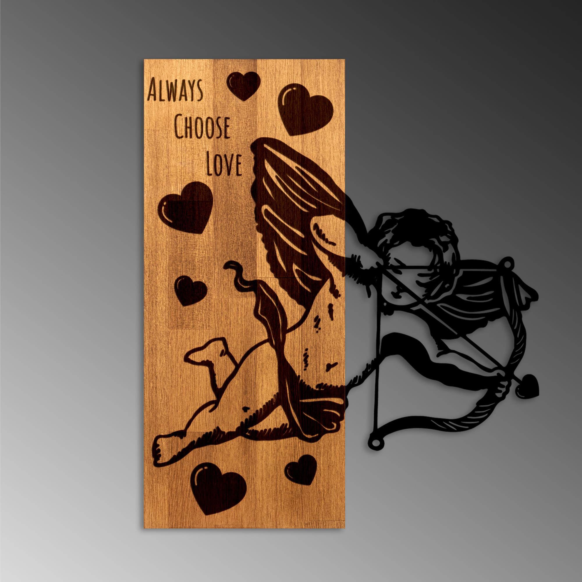 MA-454 Ahşap Metal Duvar Tablosu | ByLamp