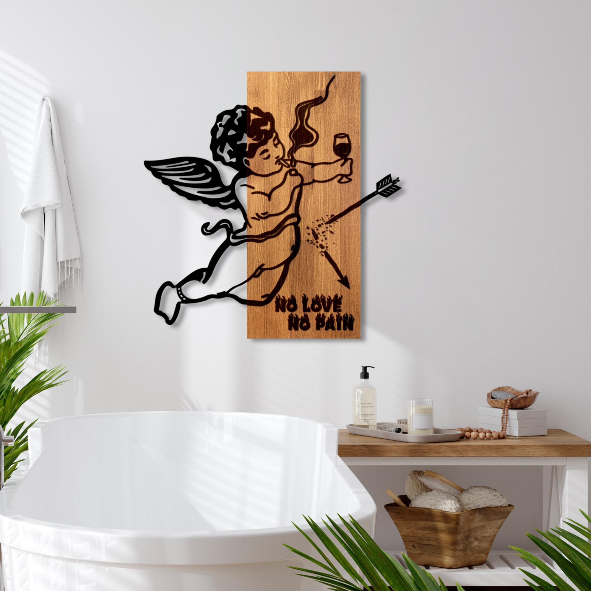 MA-455 Ahşap Metal Duvar Tablosu | ByLamp