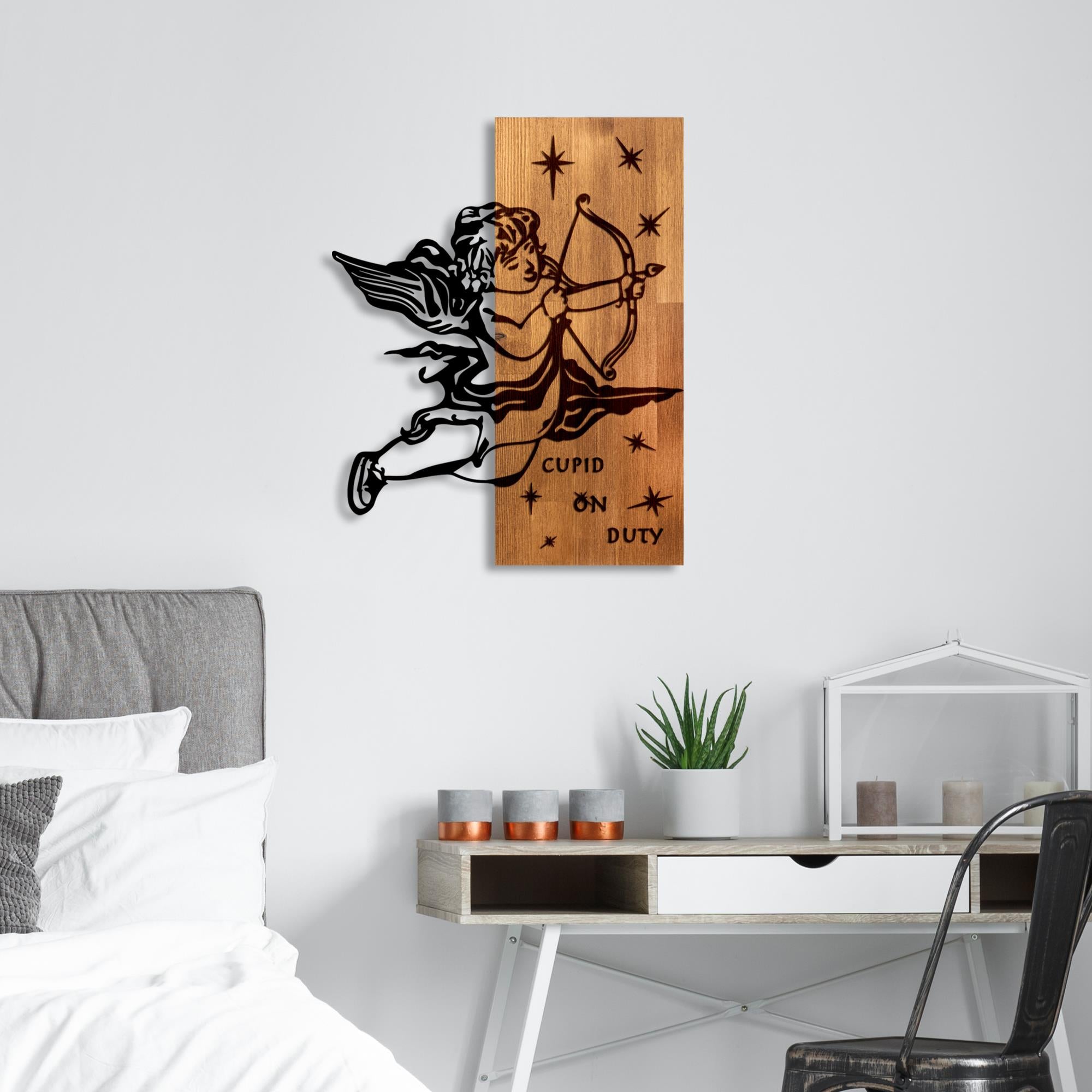 MA-456 Ahşap Metal Duvar Tablosu | ByLamp