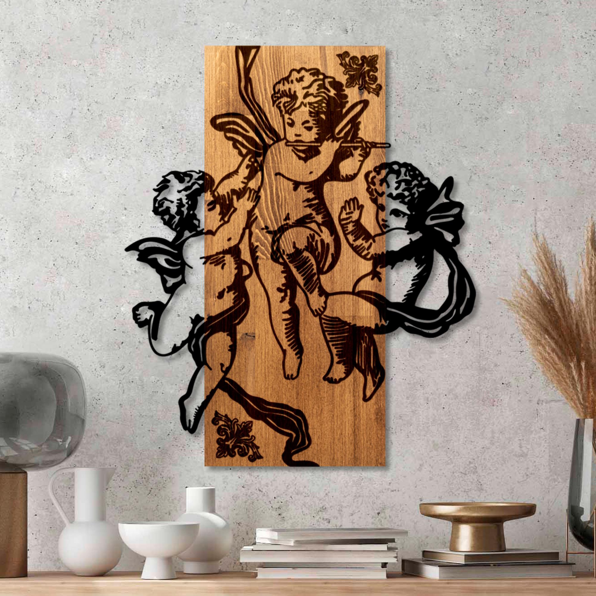 MA-458 Ahşap Metal Duvar Tablosu | ByLamp