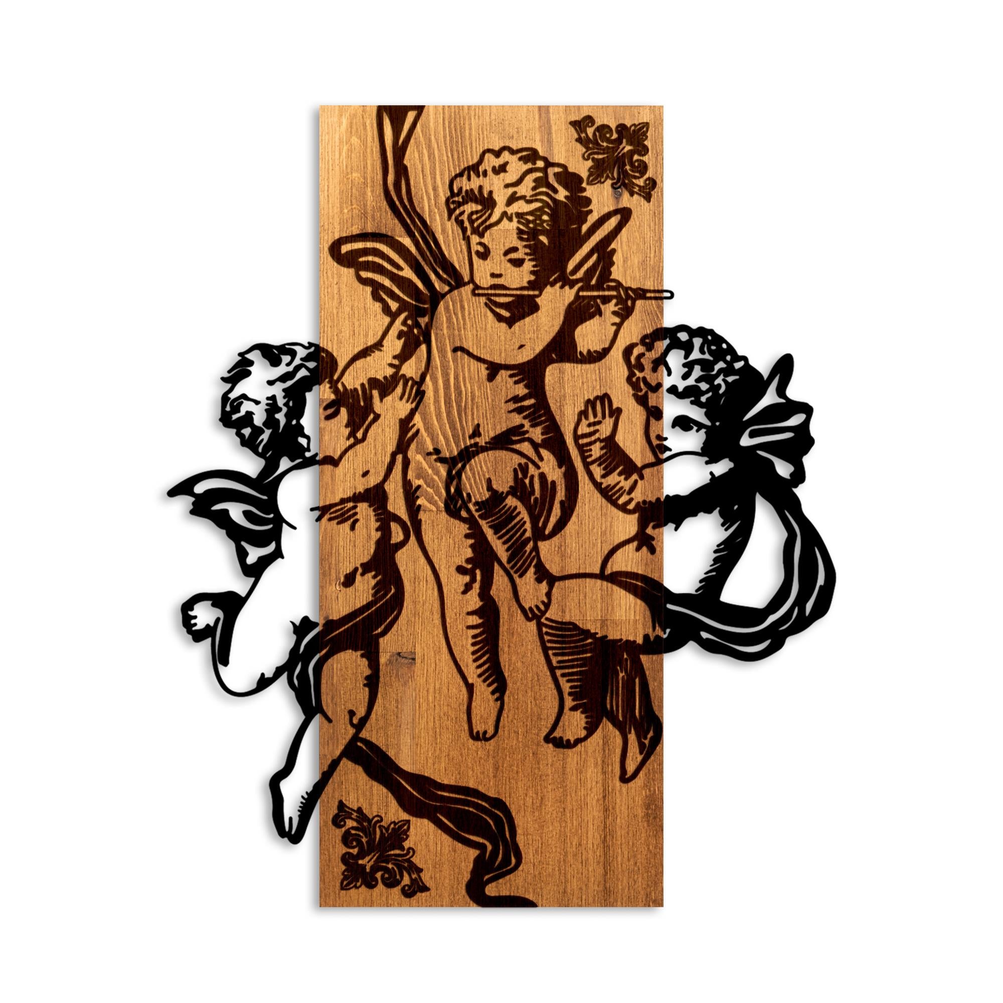 MA-458 Ahşap Metal Duvar Tablosu | ByLamp