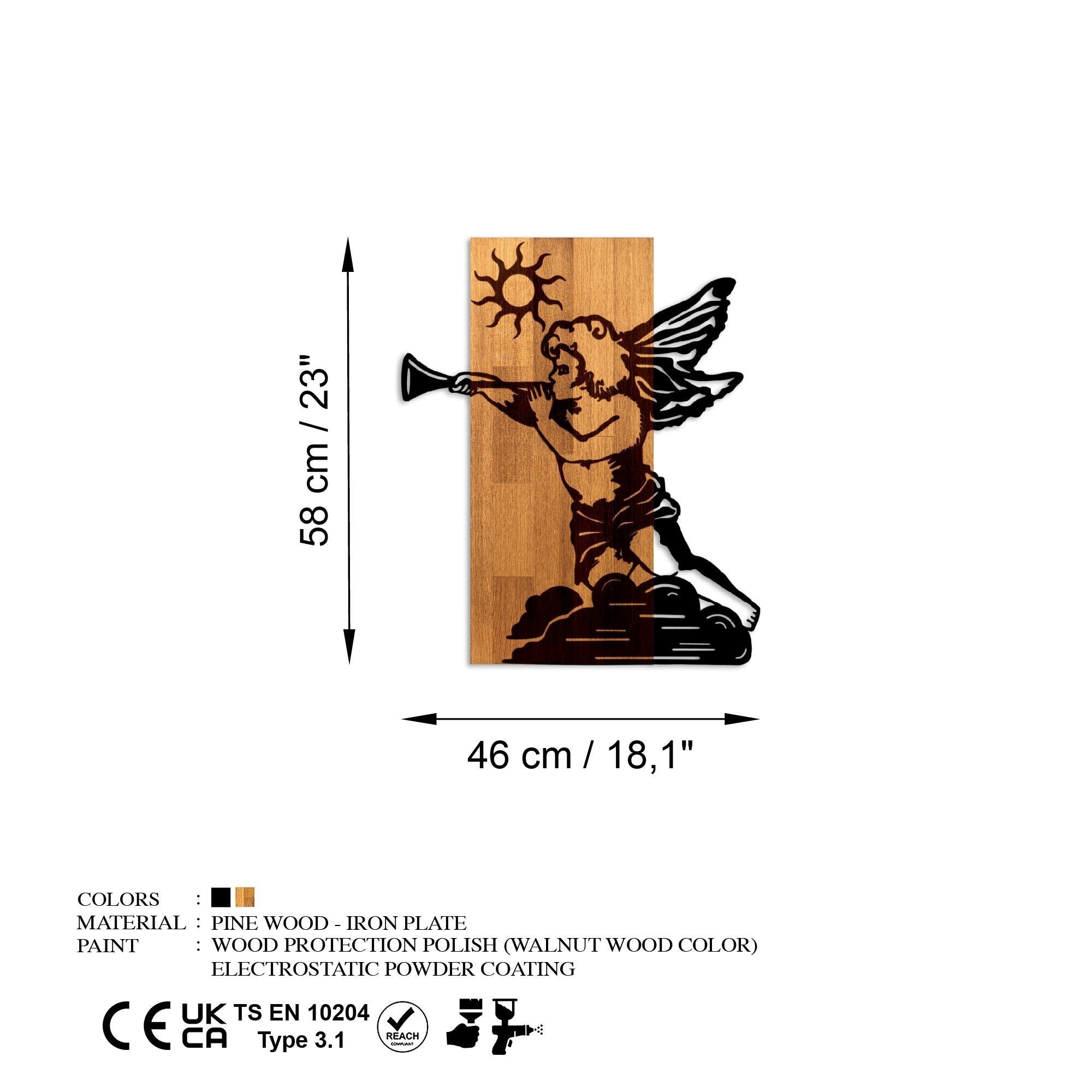 MA-459 Ahşap Metal Duvar Tablosu | ByLamp