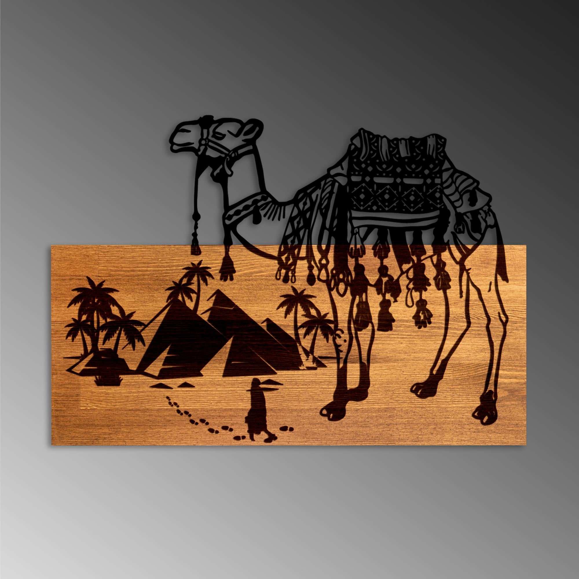 MA-460 Ahşap Metal Duvar Tablosu | ByLamp