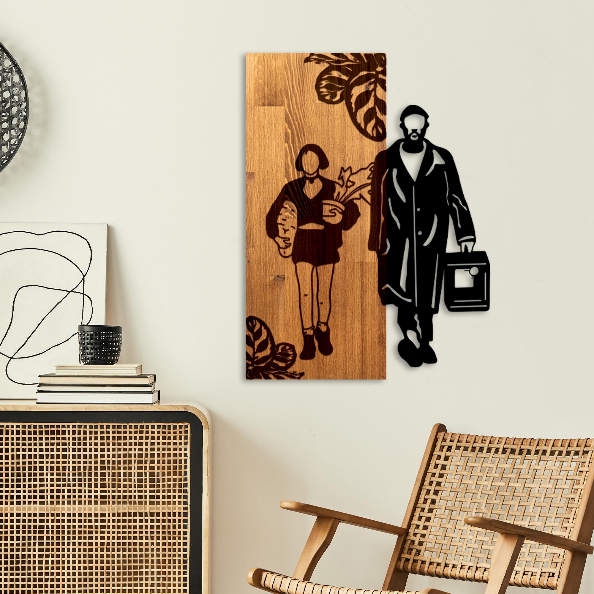 MA-464 Ahşap Metal Duvar Tablosu | ByLamp