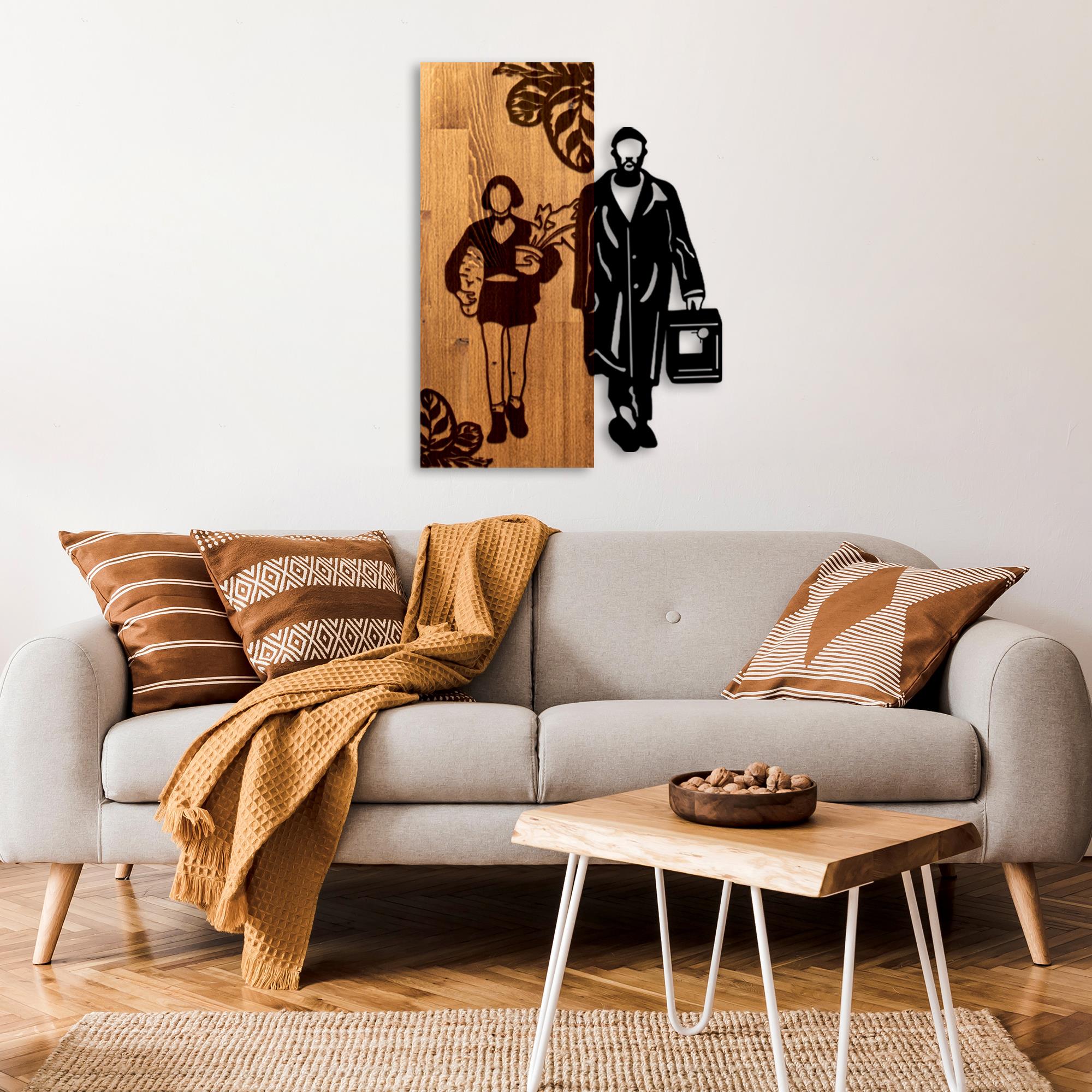 MA-464 Ahşap Metal Duvar Tablosu | ByLamp