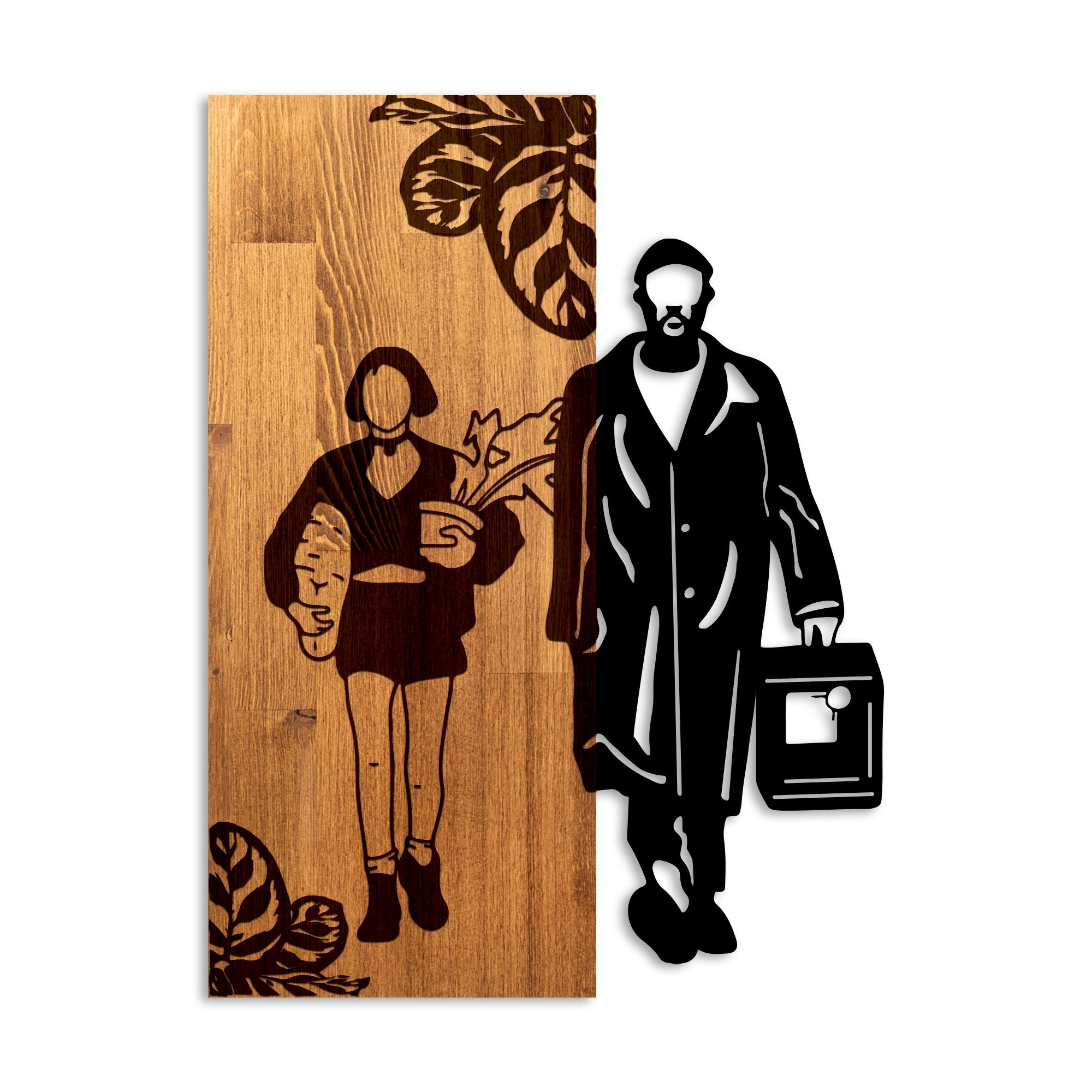 MA-464 Ahşap Metal Duvar Tablosu | ByLamp