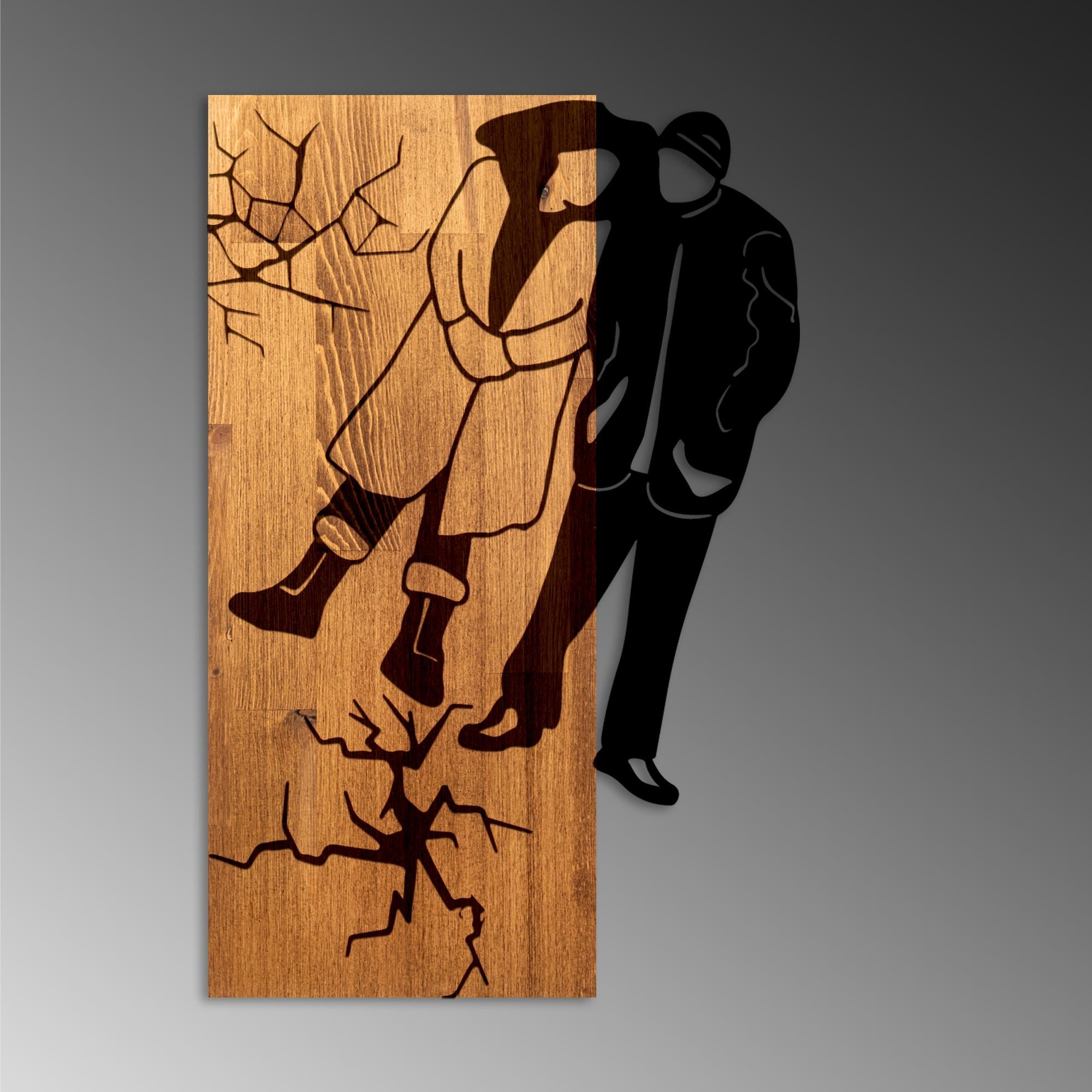 MA-465 Ahşap Metal Duvar Tablosu | ByLamp