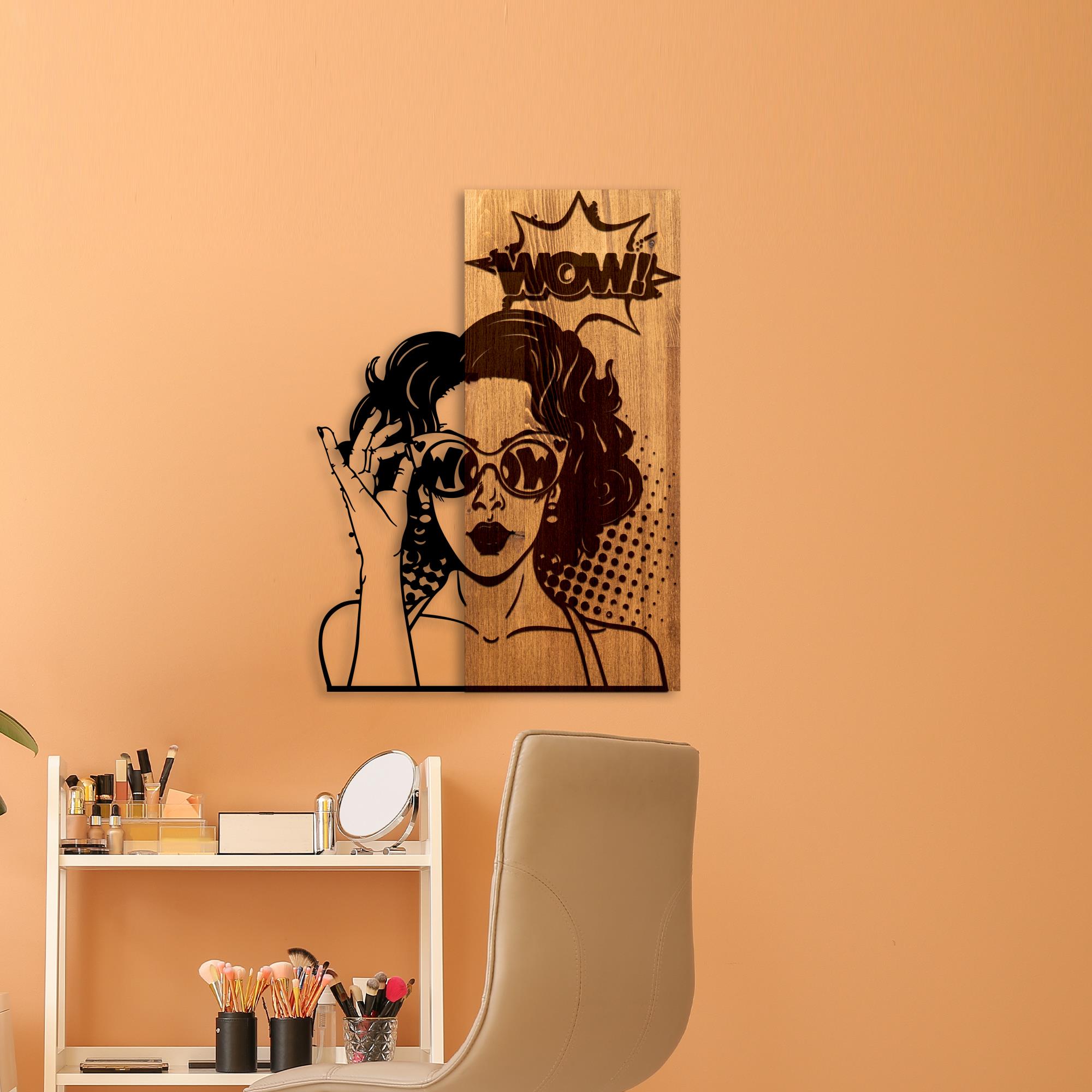 MA-466 Ahşap Metal Duvar Tablosu | ByLamp