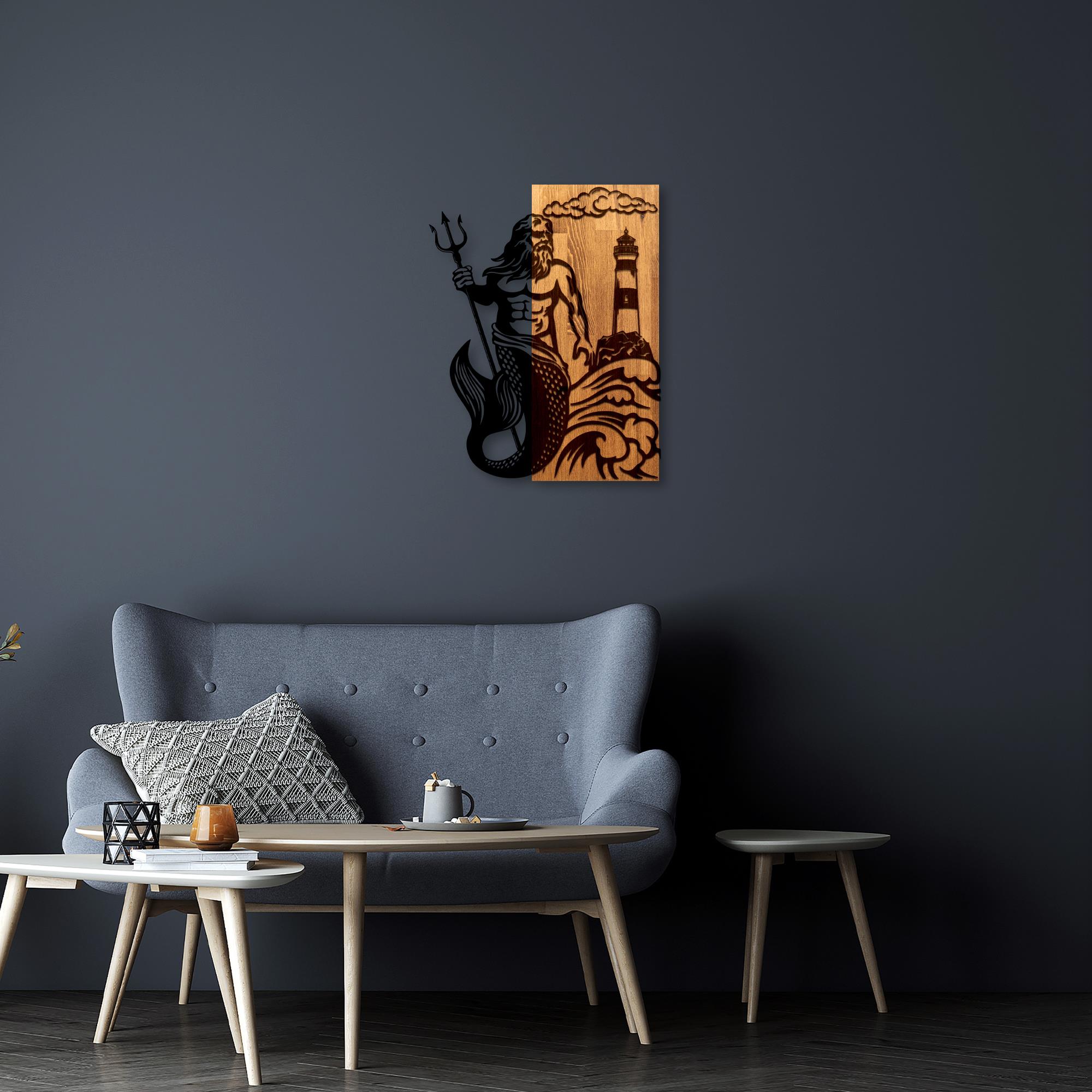 MA-467 Ahşap Metal Duvar Tablosu | ByLamp