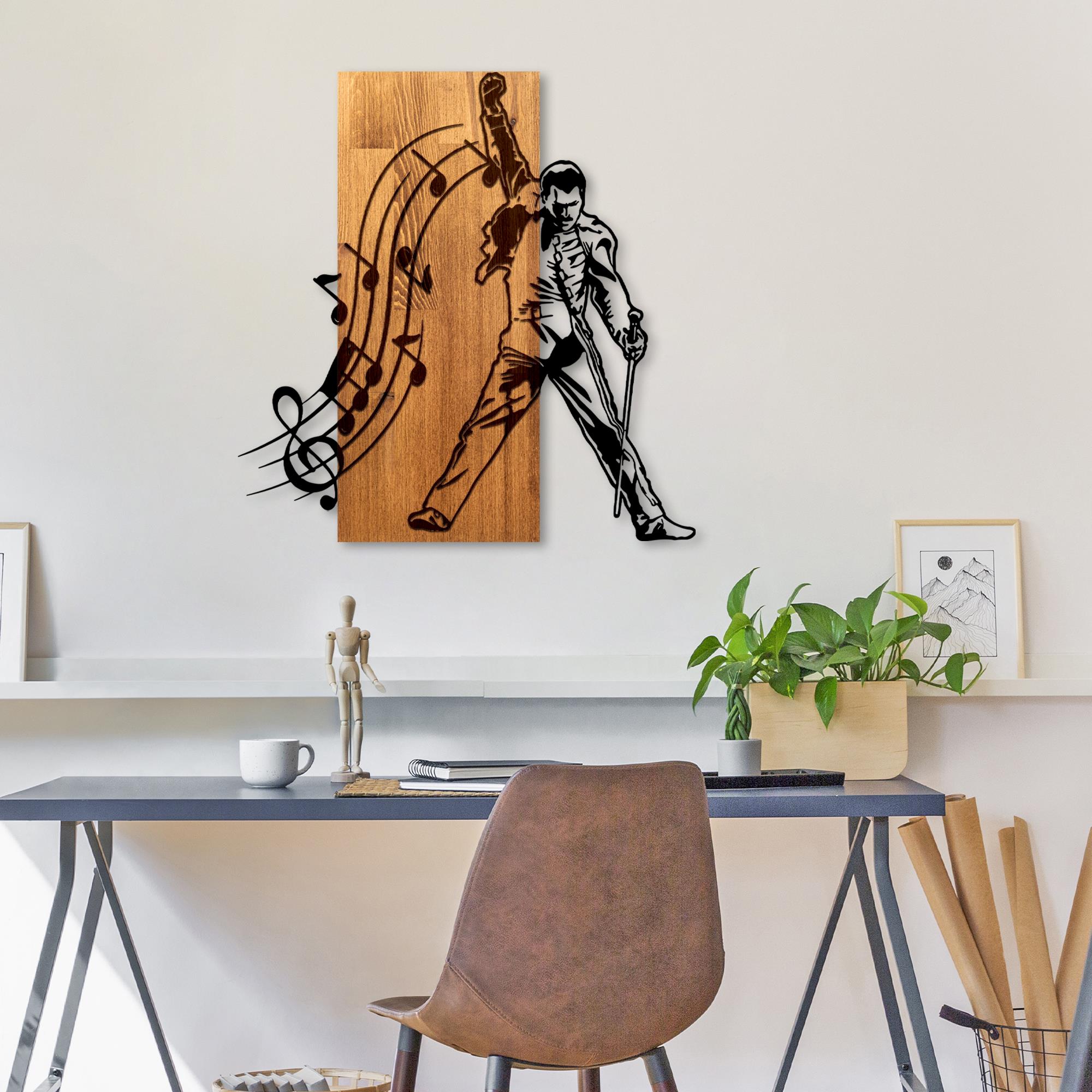 MA-468 Ahşap Metal Duvar Tablosu | ByLamp