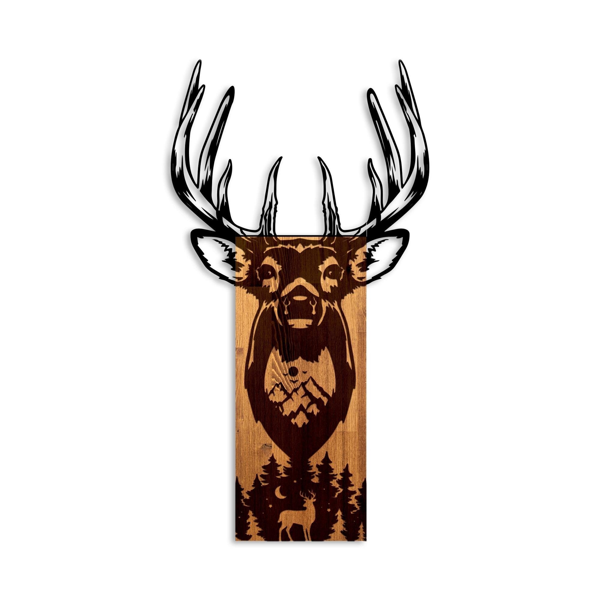 MA-470 Ahşap Metal Duvar Tablosu | ByLamp