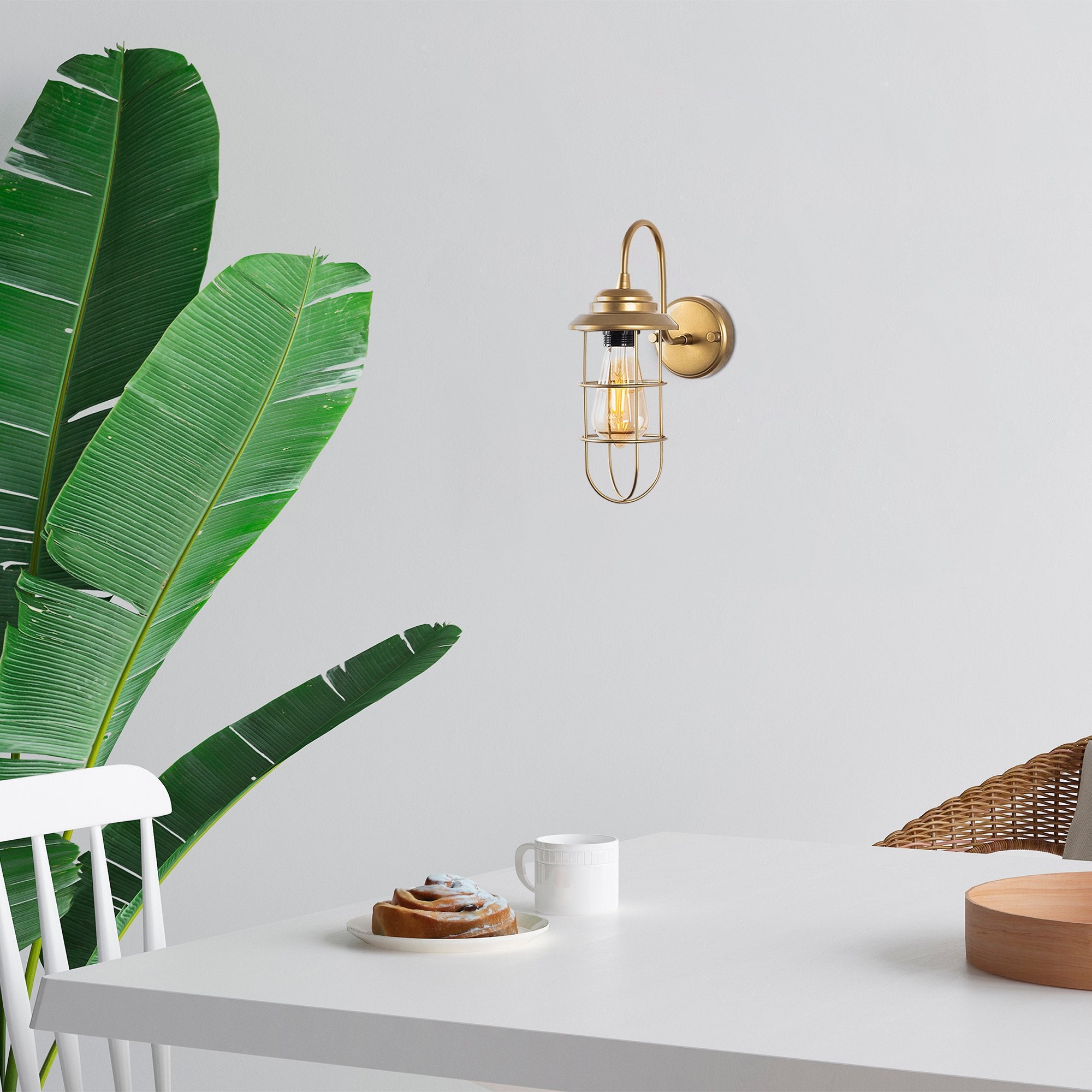 Mahoni 13206 Tel Aplik Duvar Aydınlatma | ByLamp