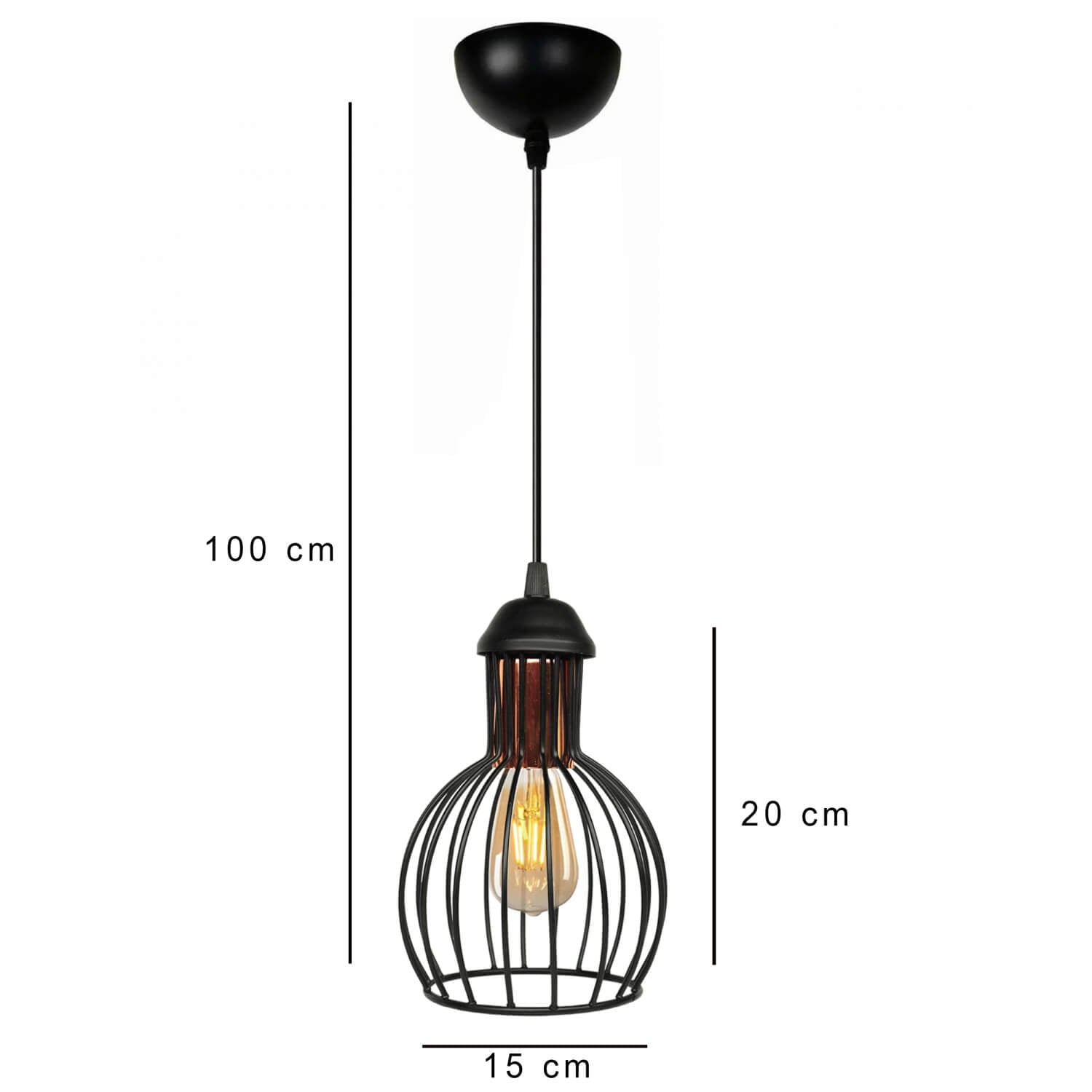 Magnolia Single Mini Wire Pendant Lighting | ByLamp