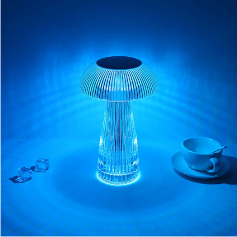 Mushroom Figured Crystal Table Lamp