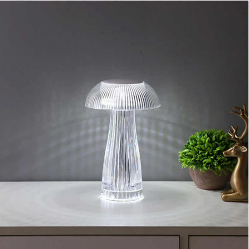 Mushroom Figured Crystal Table Lamp