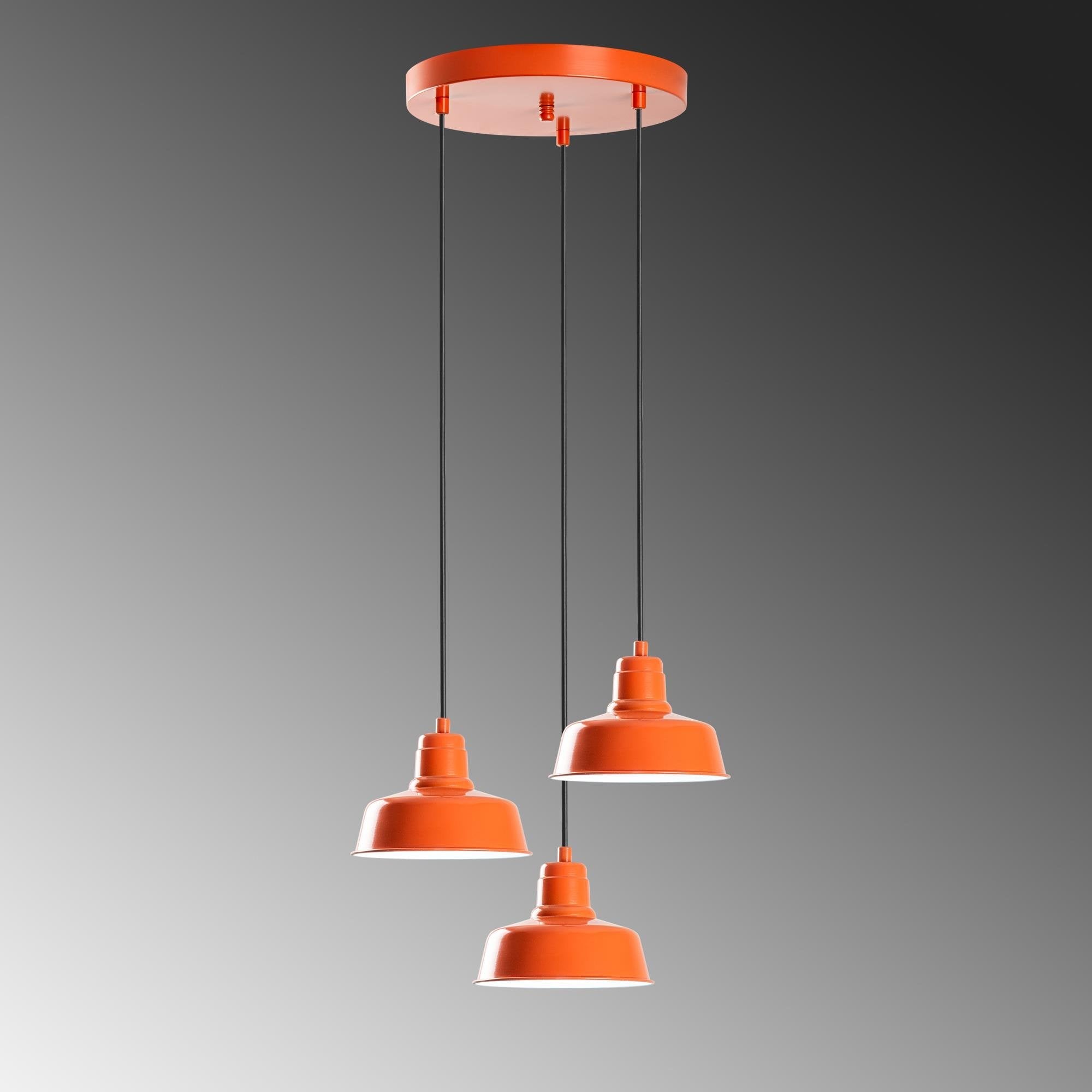 Memati 181 Turuncu 3 Sıvama Sarkıt Aydınlatma | ByLamp