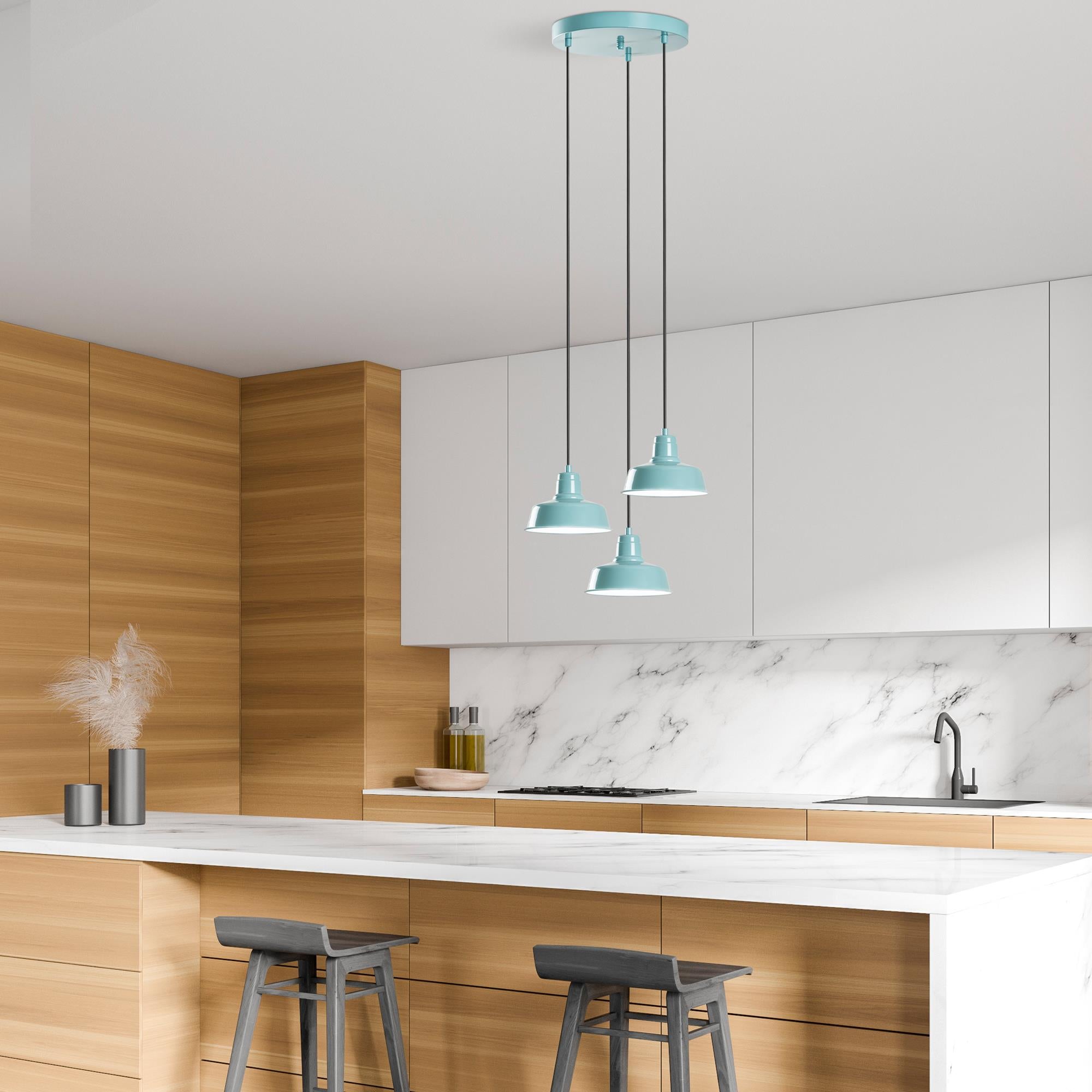 Memati 181 Turkuaz 3 Sıvama Sarkıt Aydınlatma | ByLamp