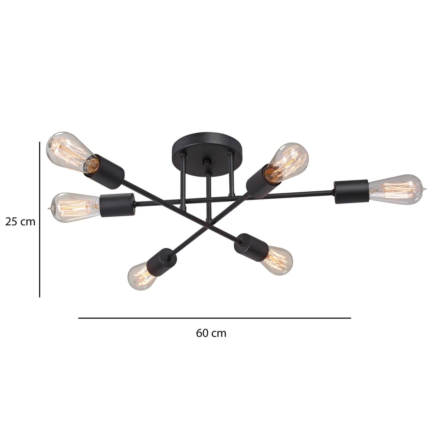 Metal 6 Rustic Pendant Lighting | ByLamp