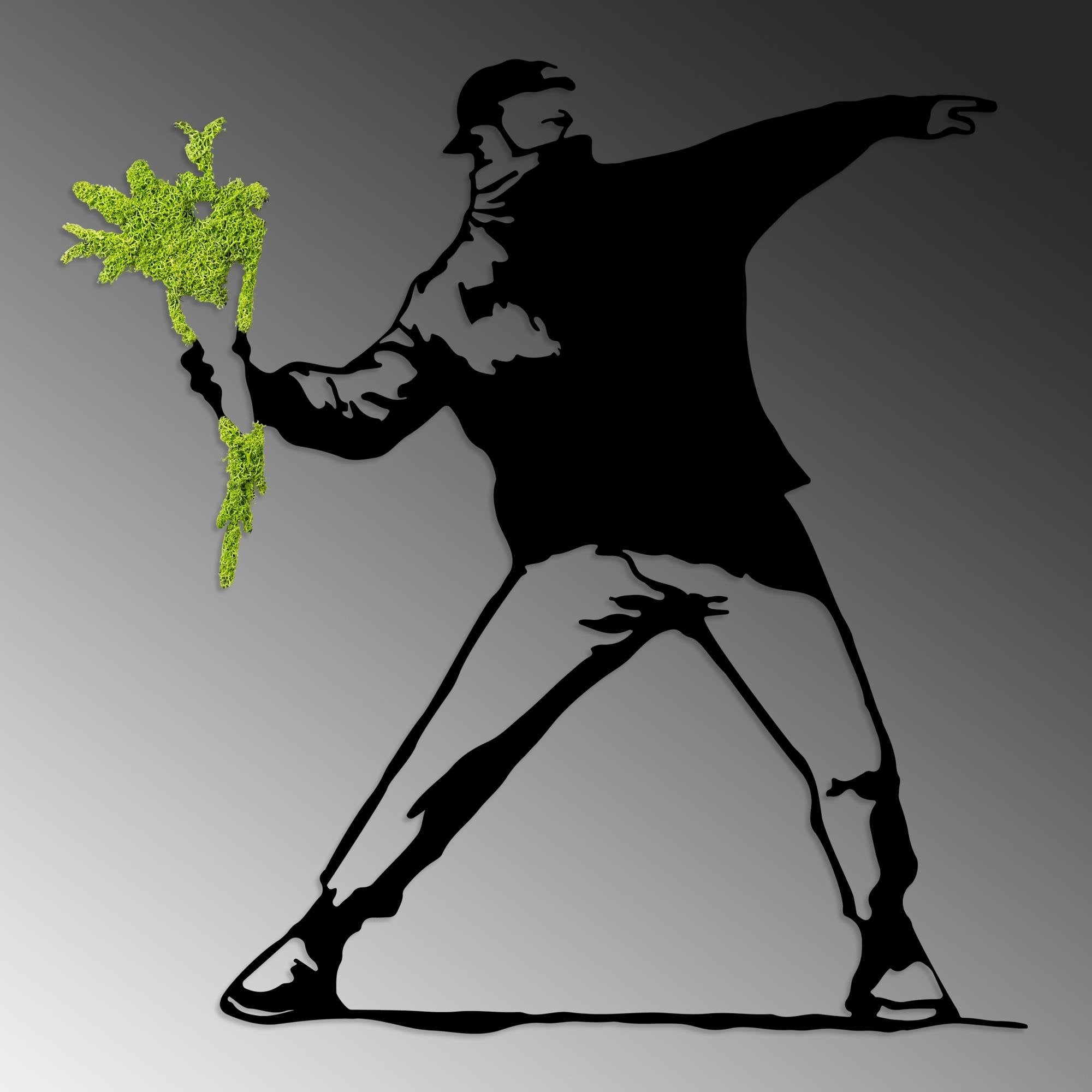 MODEL-1064-A Dekoratif Yosun Duvar Tablosu | ByLamp