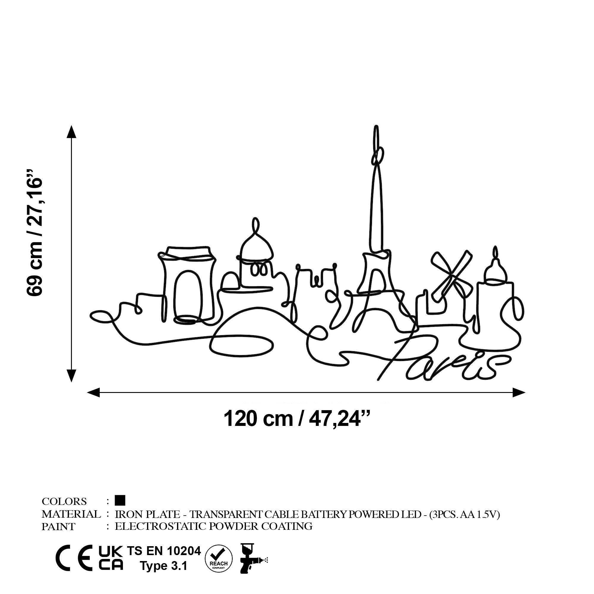 Model 245 LED Metal Duvar Aydınlatma | ByLamp