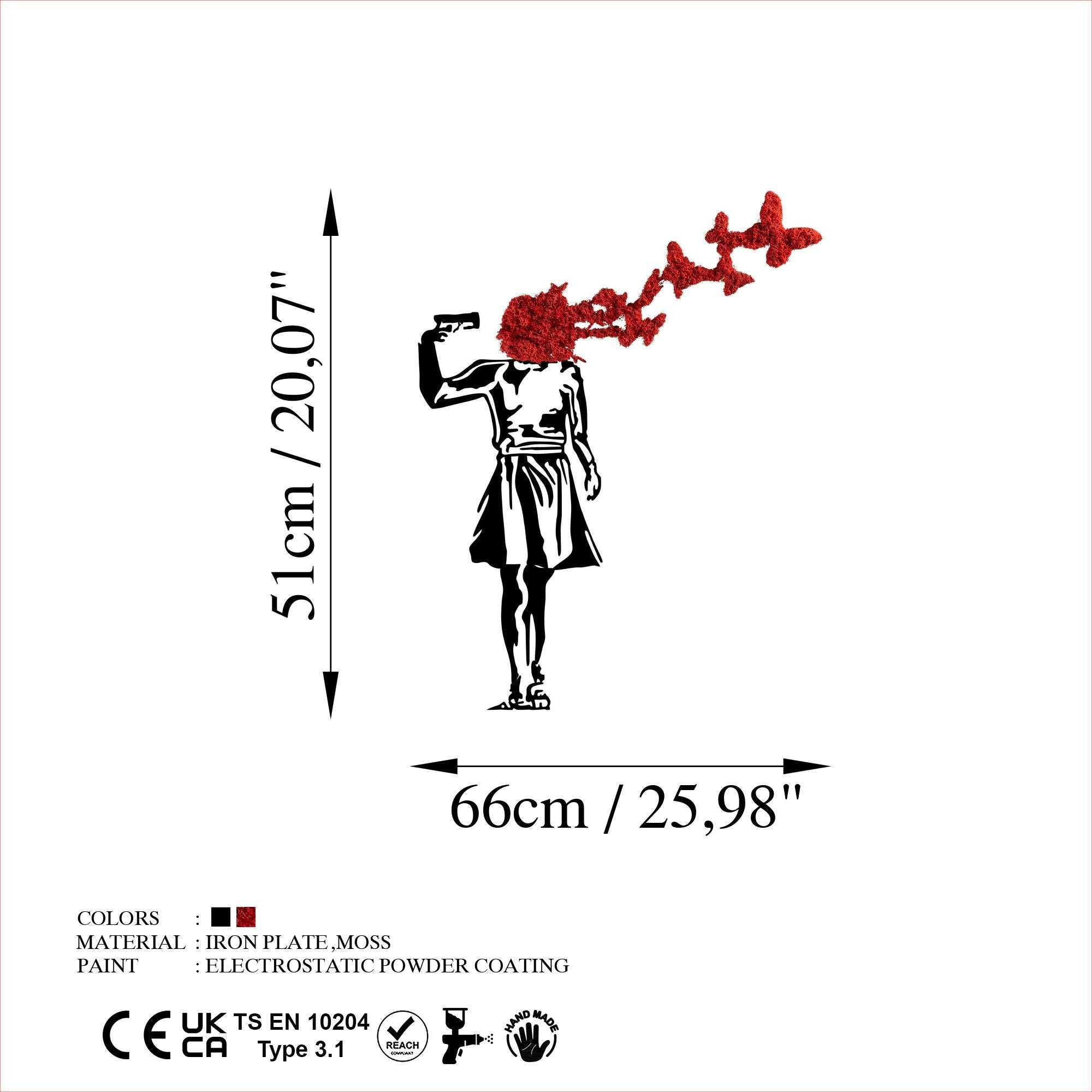 MODEL-427-A Dekoratif Yosun Duvar Tablosu | ByLamp