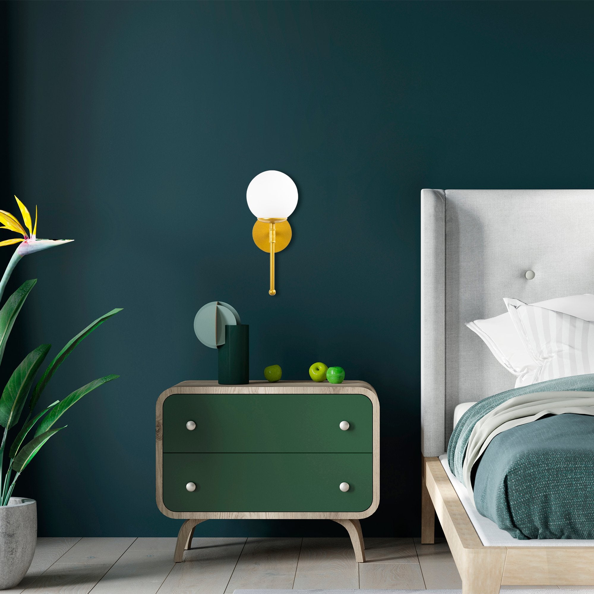 Mudoni MR 953 Cam Aplik Duvar Aydınlatma | ByLamp