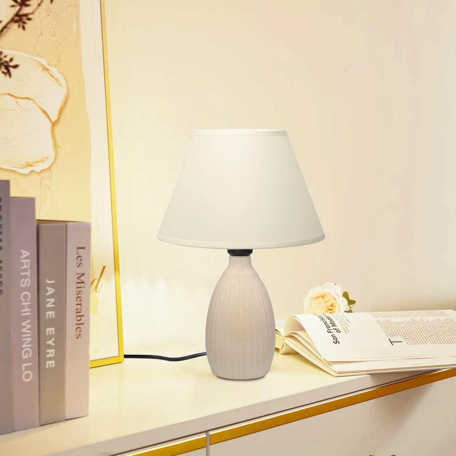 Nancy Seramik Abajur Masa Lambası | ByLamp