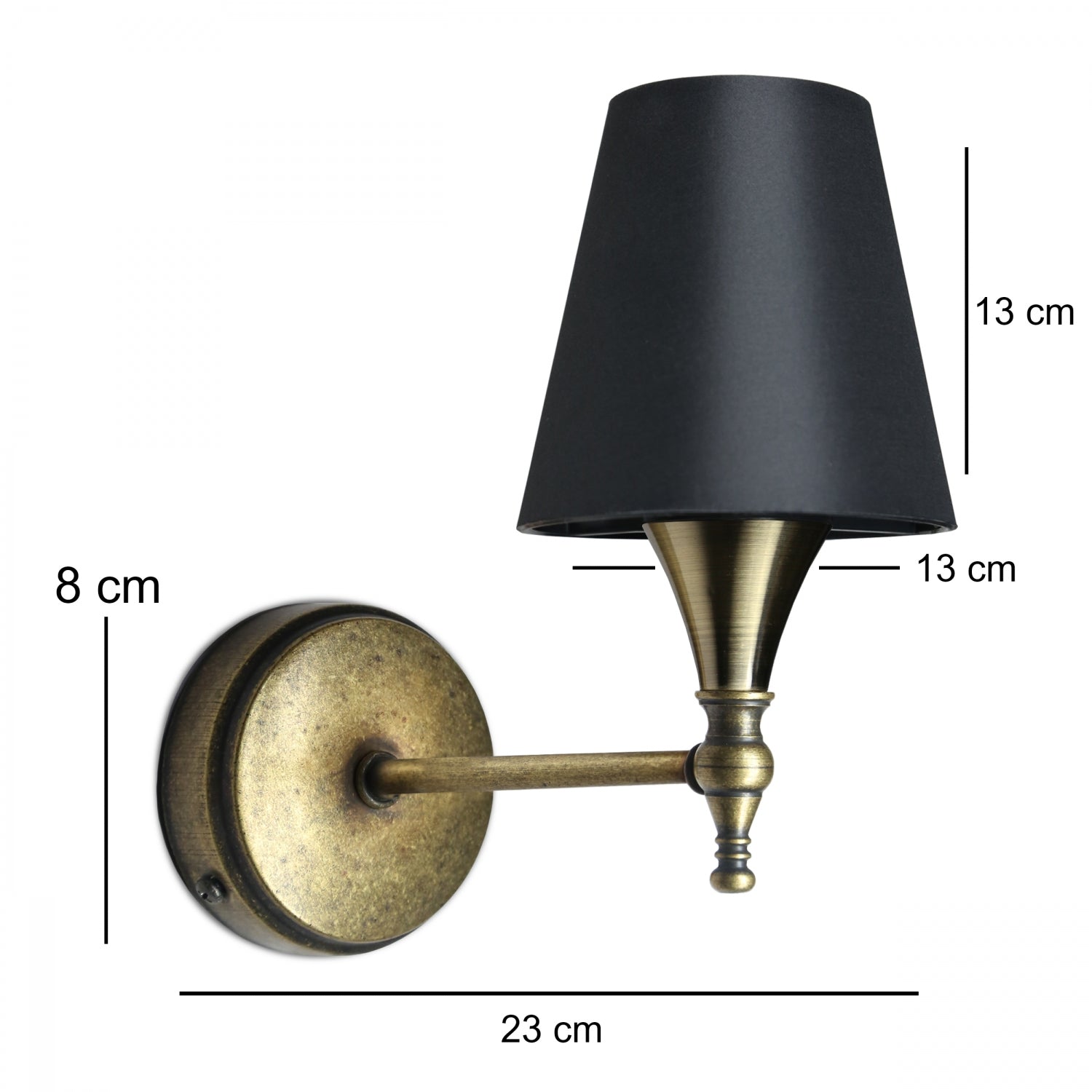 Nova Antique Color Black Hat Wall Lamp | ByLamp