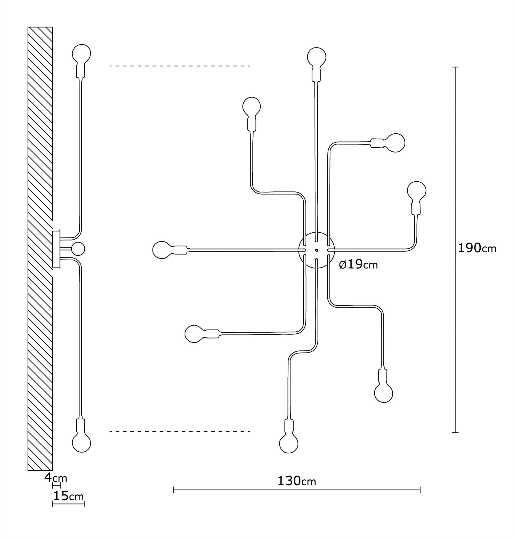 Örümcek N 697 Rustik Plafonyer Aydınlatma | ByLamp
