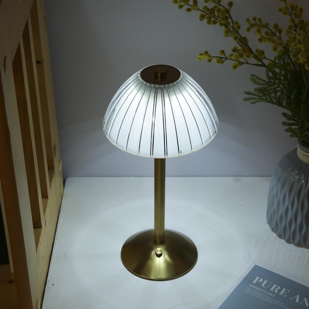 Oval Hat Crystal Table Lamp Touch 3 Light Color Dimmable