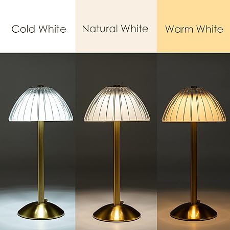 Oval Hat Crystal Table Lamp Touch 3 Light Color Dimmable