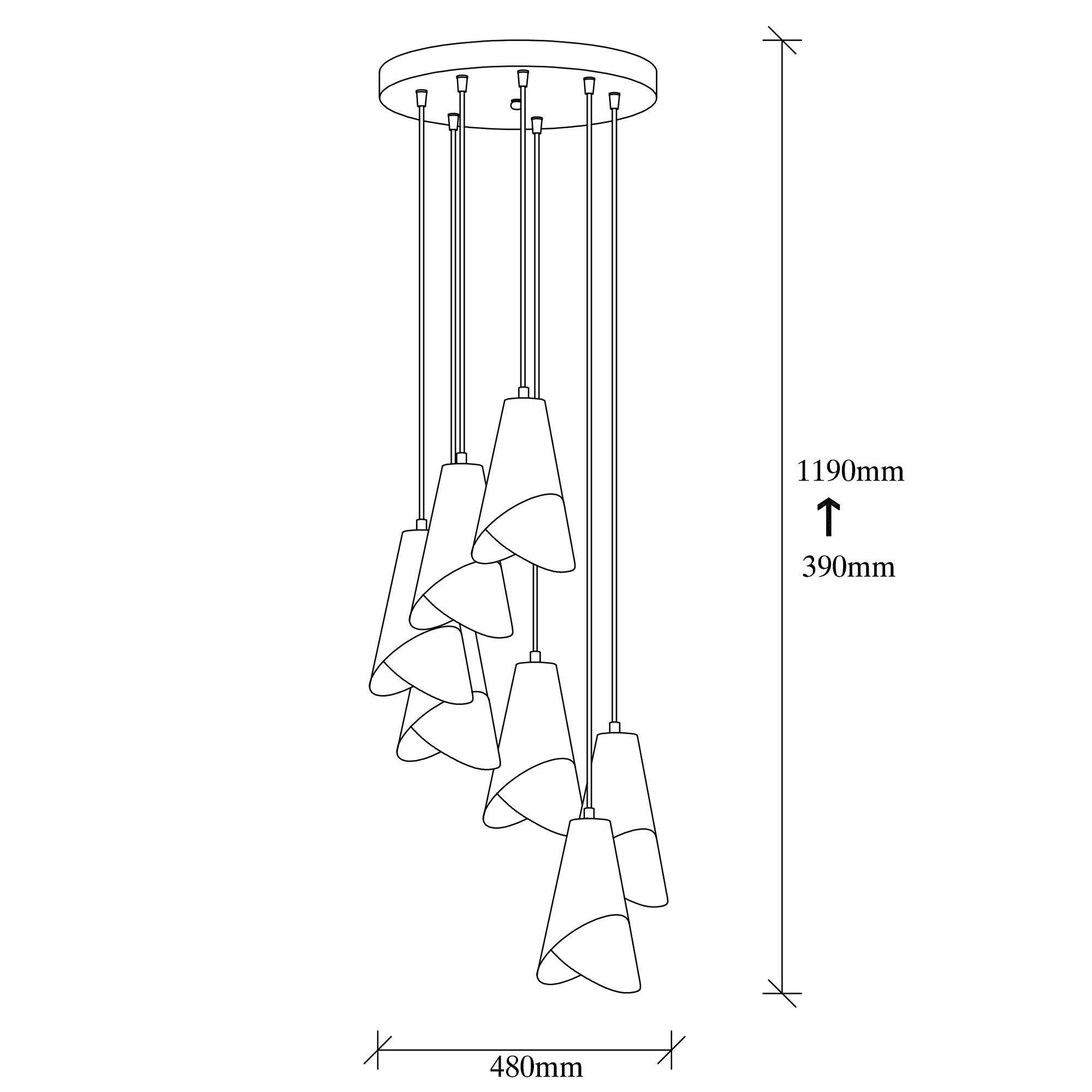 Pacman Nus 6266 Sıvama Sarkıt Aydınlatma | ByLamp