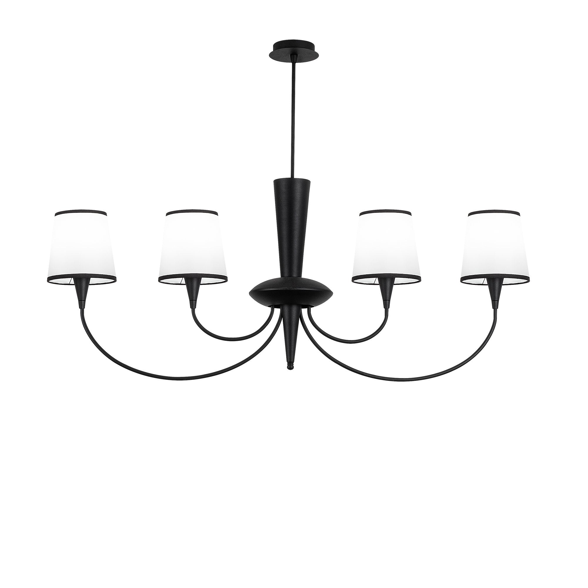 Doğanın Kucaklayışı AB 3025 Metal Kumaş Abajur Avize Aydınlatma | ByLamp